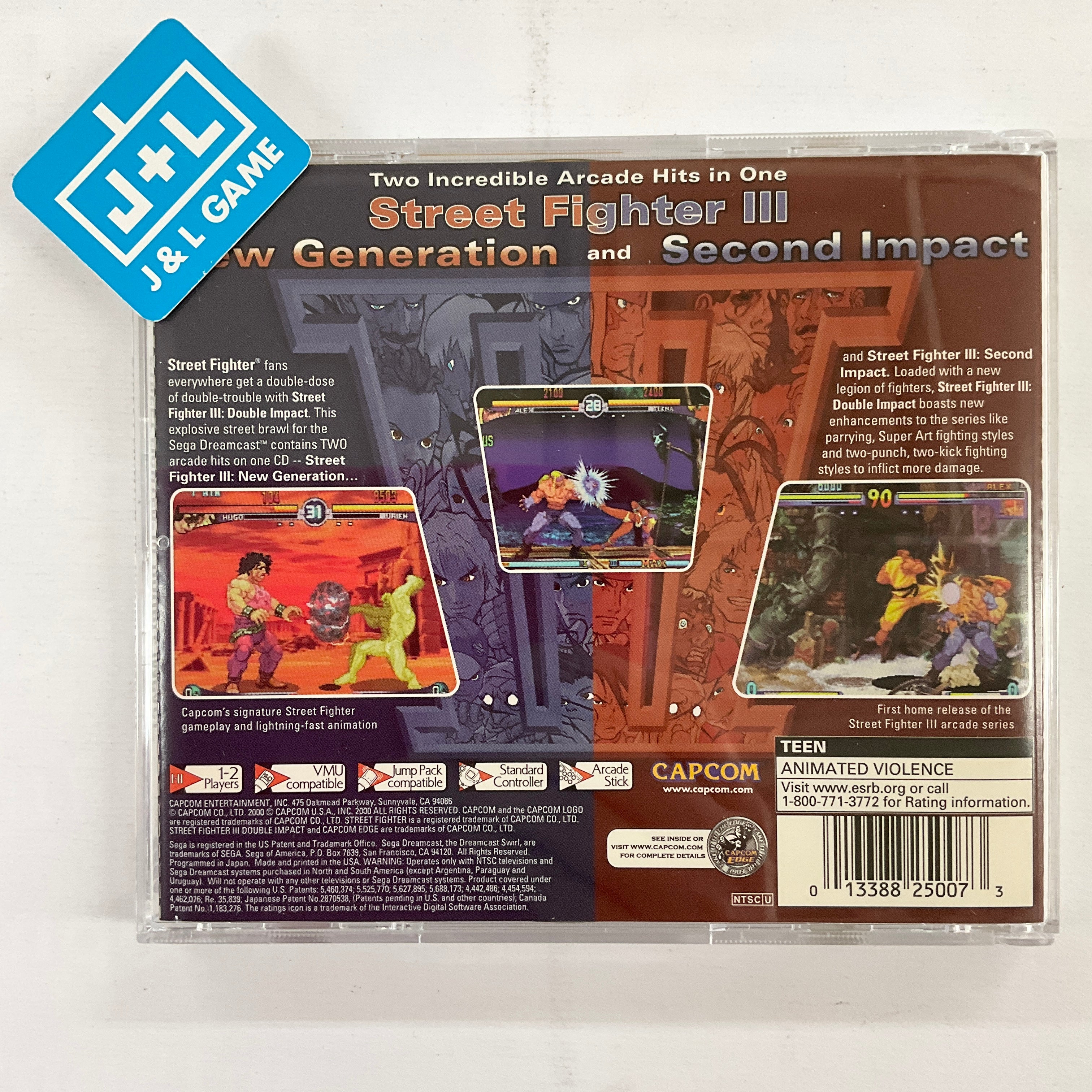 Street Fighter III: Double Impact - (DC) SEGA Dreamcast  [Pre-Owned] Video Games Capcom   