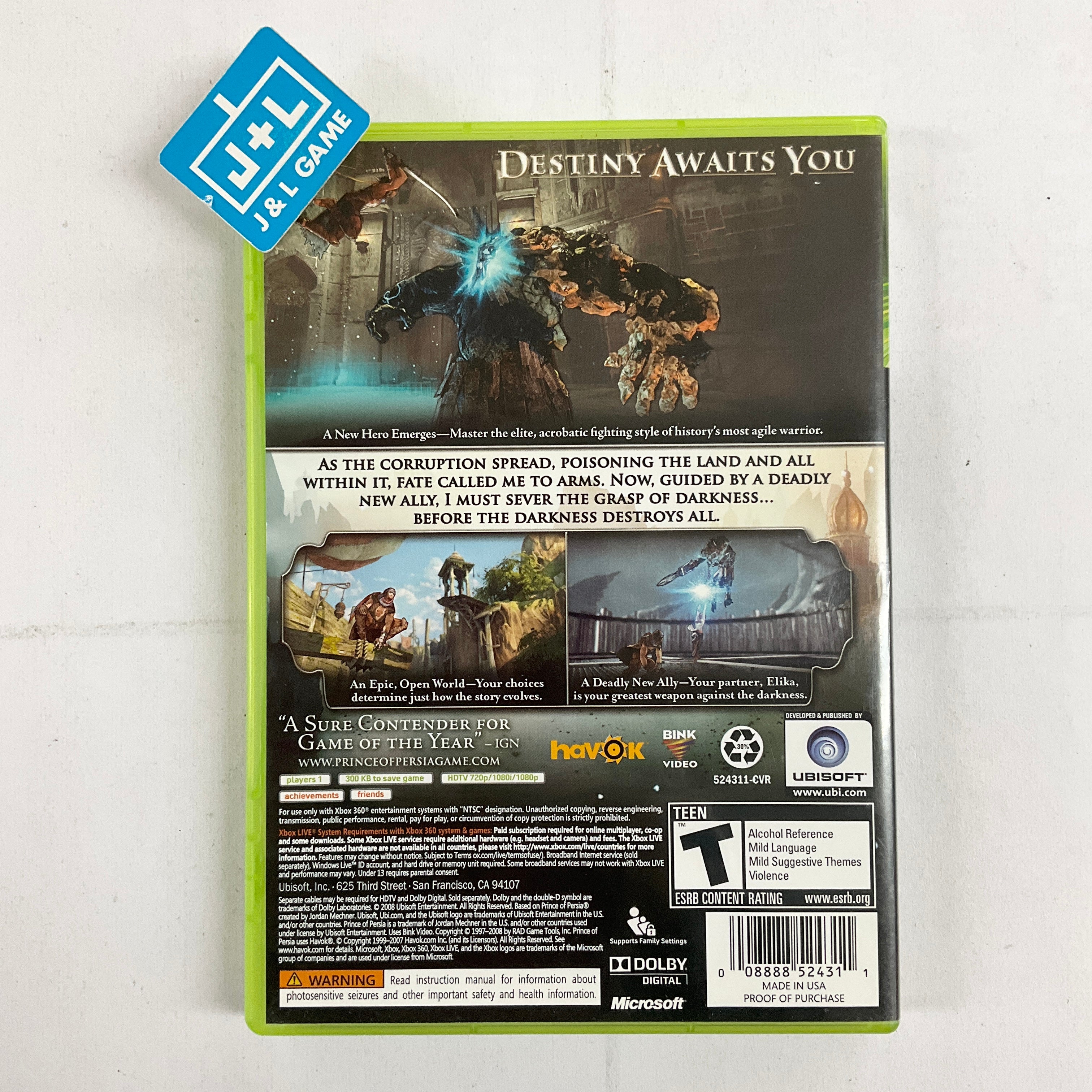 Prince of Persia - Xbox 360 [Pre-Owned] Video Games Ubisoft   