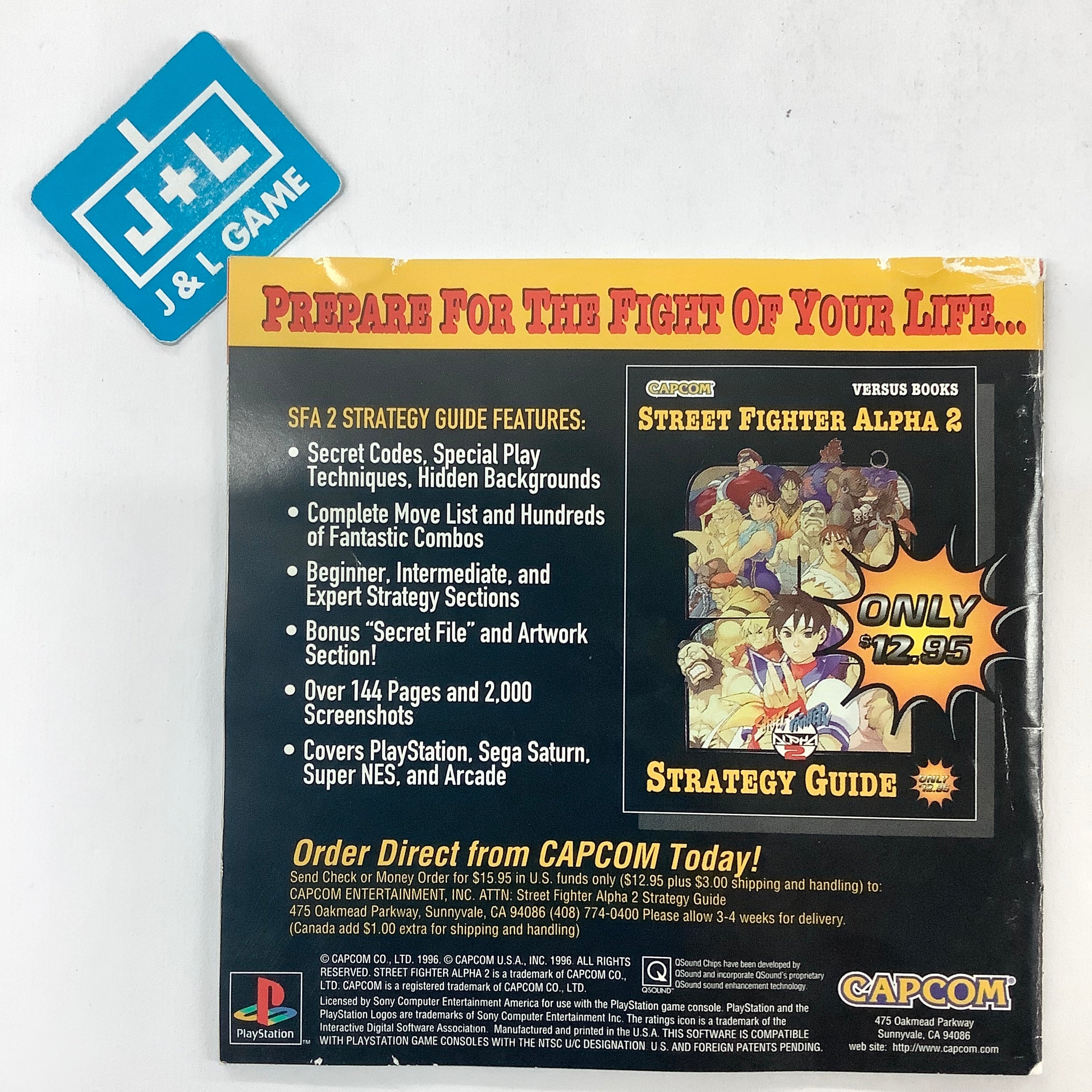 Street Fighter Alpha 2 - (PS1) PlayStation 1 [Pre-Owned] Video Games Capcom   