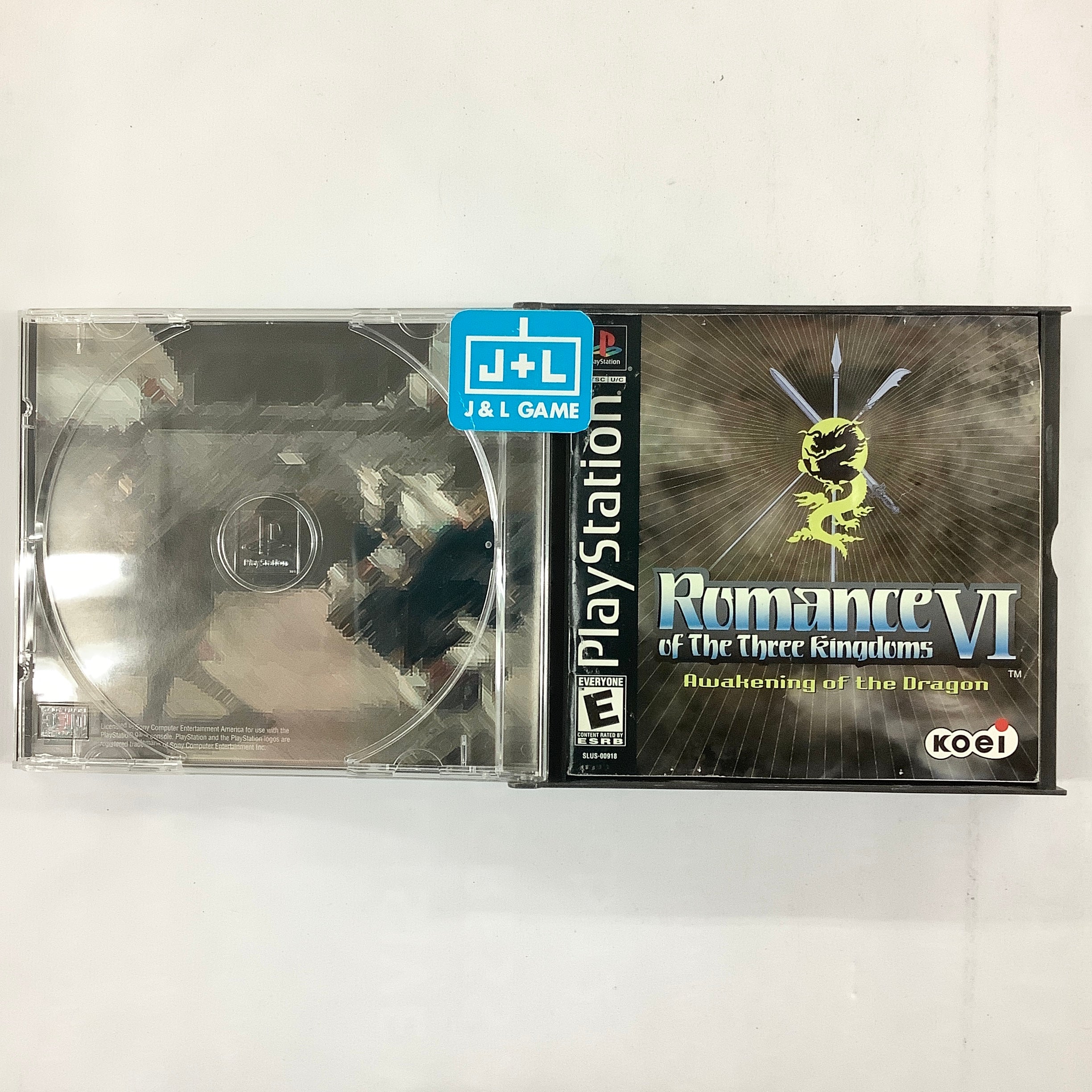 Romance of the Three Kingdoms VI: Awakening of the Dragon - (PS1) PlayStation 1 [Pre-Owned] Video Games Koei   