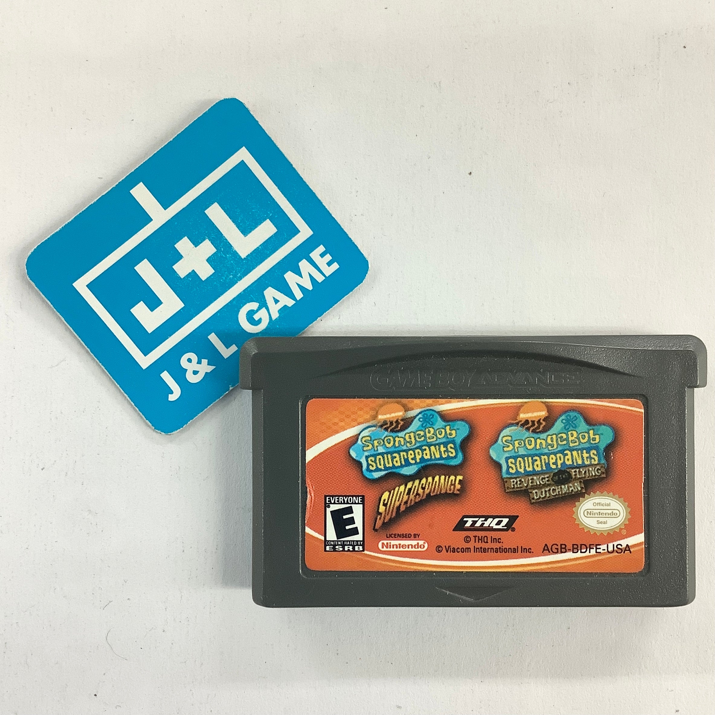 2 Games In 1 Double Pack - SpongeBob SquarePants: SuperSponge / SpongeBob SquarePants: Revenge of the Flying Dutchman - (GBA) Game Boy Advance [Pre-Owned] Video Games THQ   