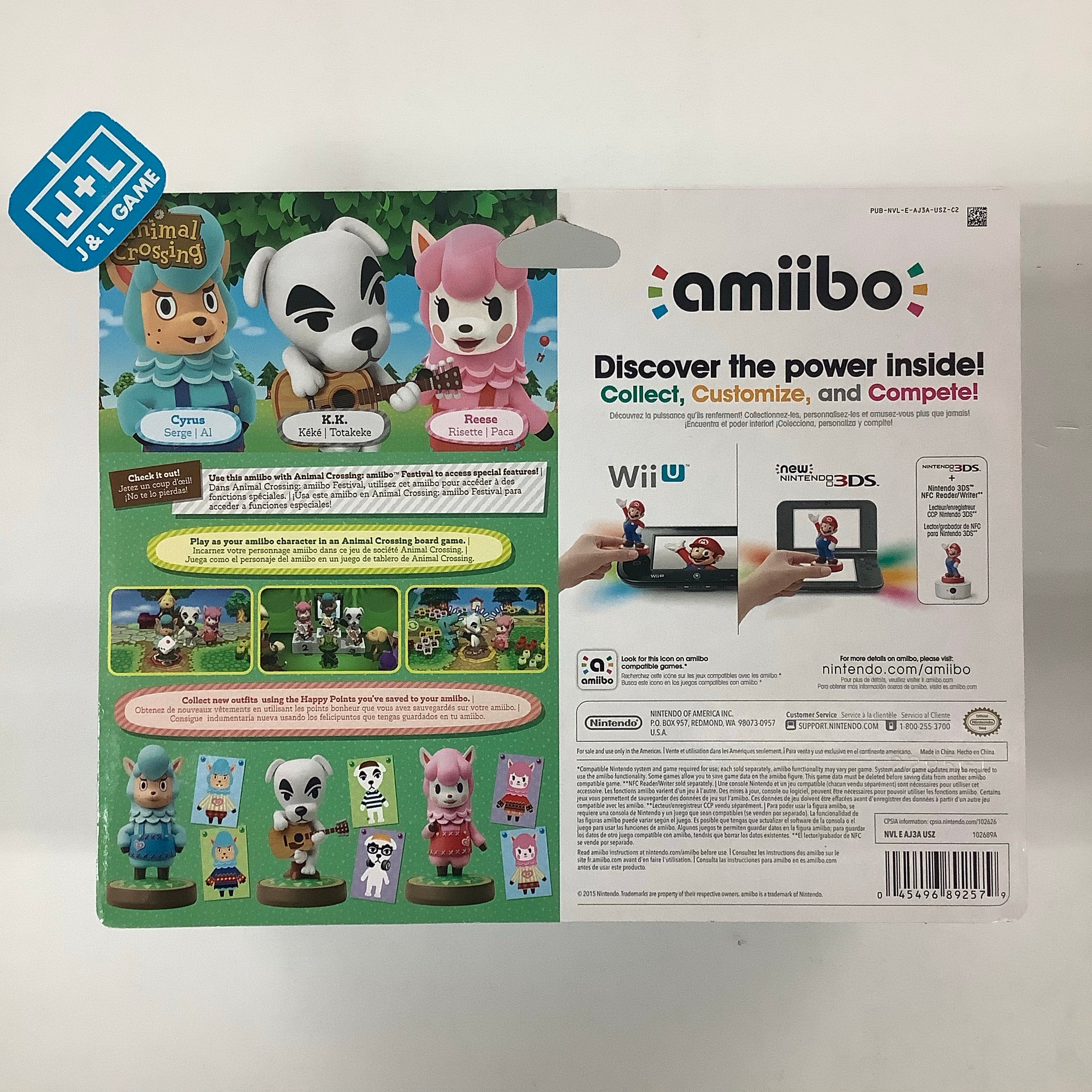 Cyrus/K.K./Reese 3-Pack (Animal Crossing Series) - Nintendo WiiU Amiibo Amiibo Nintendo   