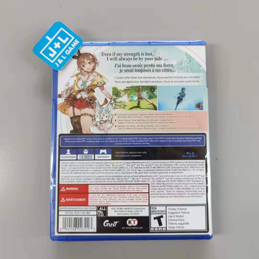 Atelier Ryza 2: Lost Legends & The Secret Fairy - (PS4) PlayStation 4 Video Games KT   