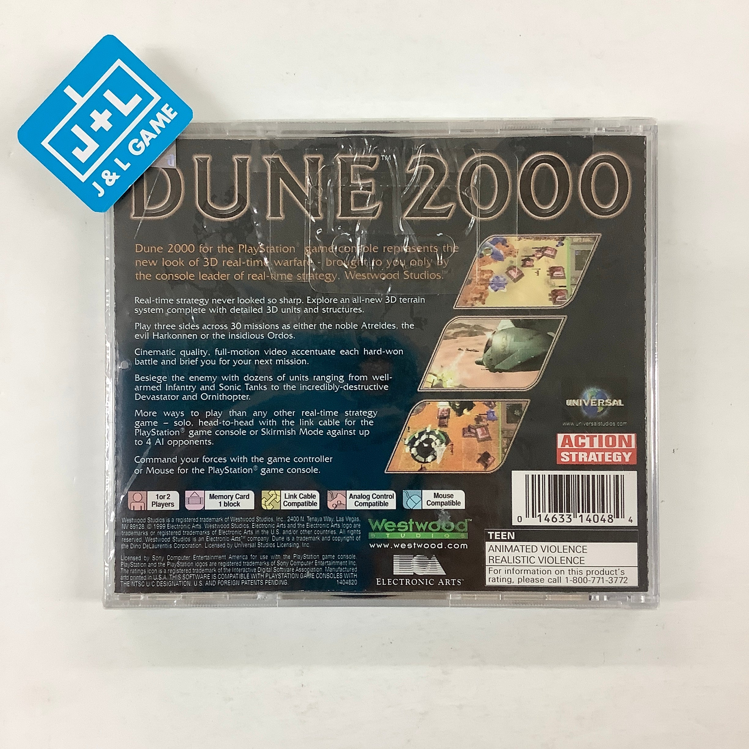 Dune 2000 - (PS1) PlayStation 1 Video Games Westwood Studios   