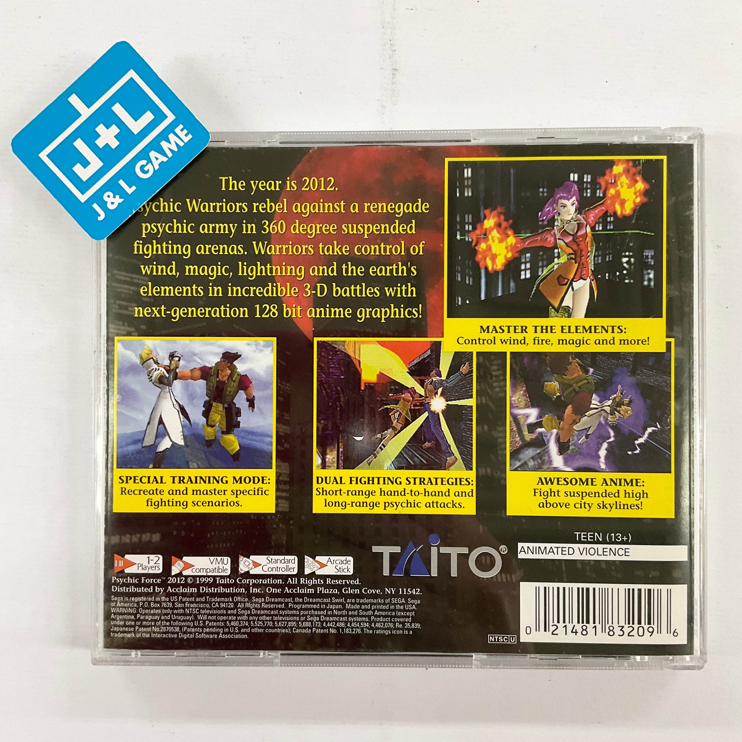 Psychic Force 2012 - (DC) SEGA Dreamcast [Pre-Owned] Video Games Taito Corporation   