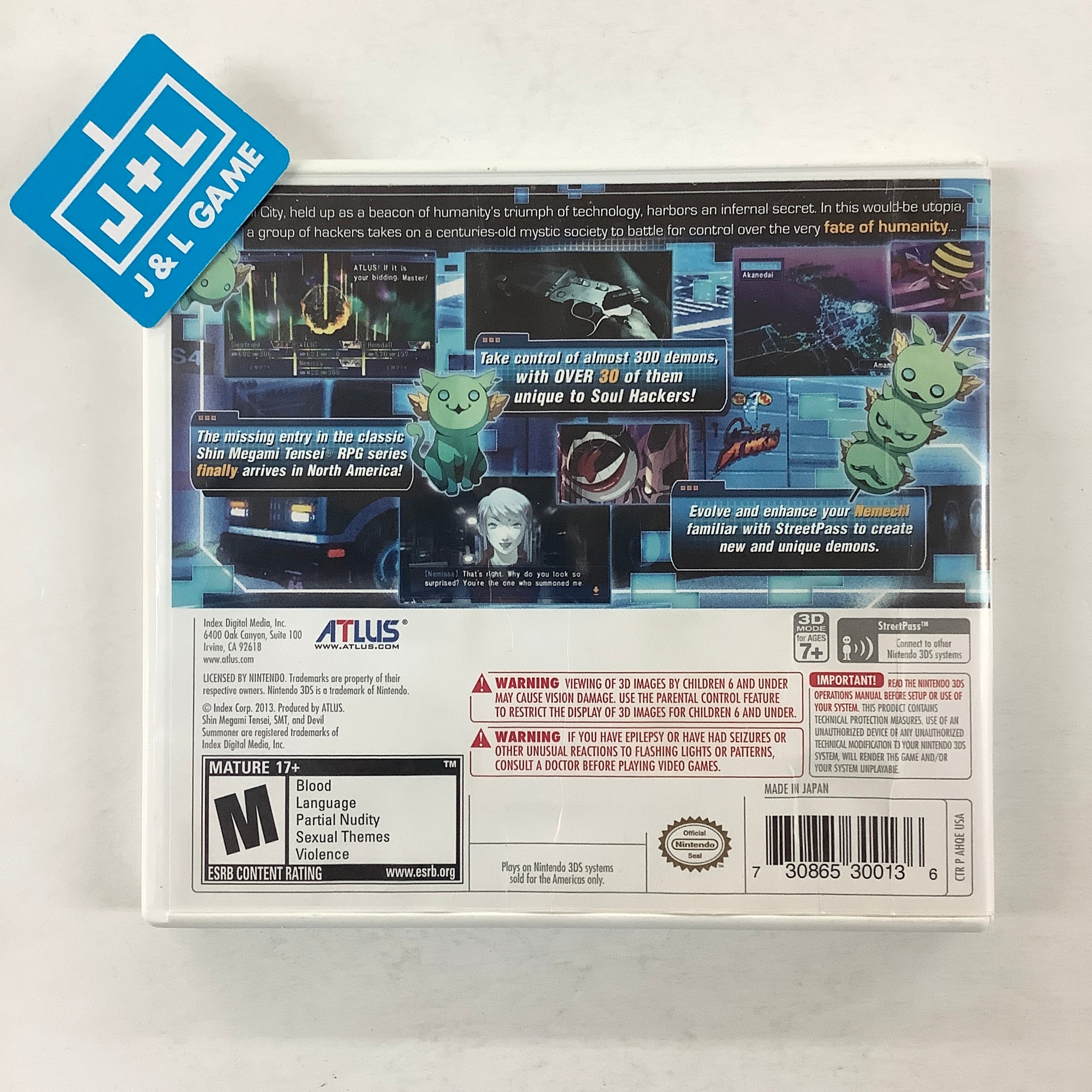 Shin Megami Tensei: Devil Summoner - Soul Hackers - Nintendo 3DS [Pre-Owned] Video Games Atlus   