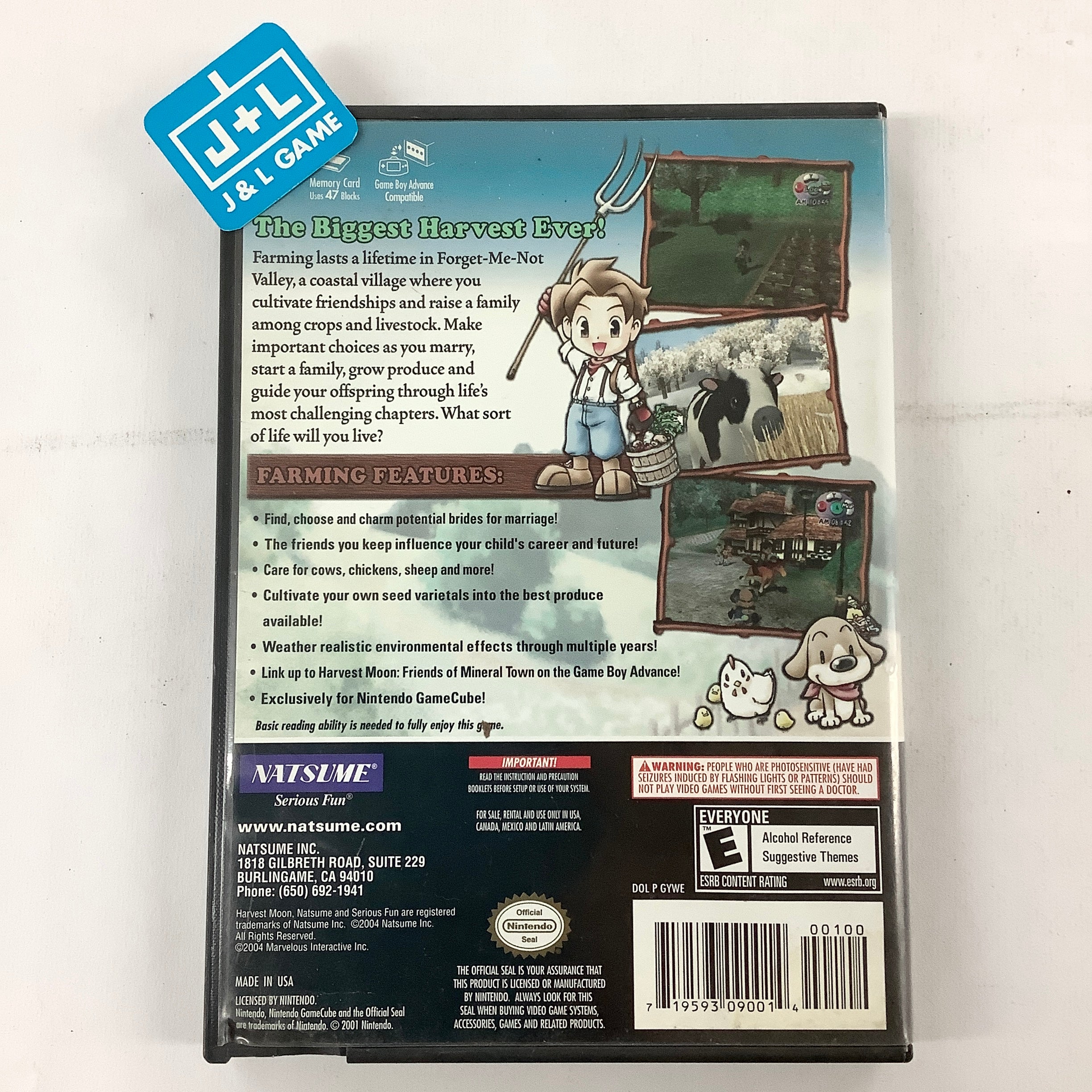 Harvest Moon: A Wonderful Life - (GC) GameCube [Pre-Owned] Video Games Natsume   