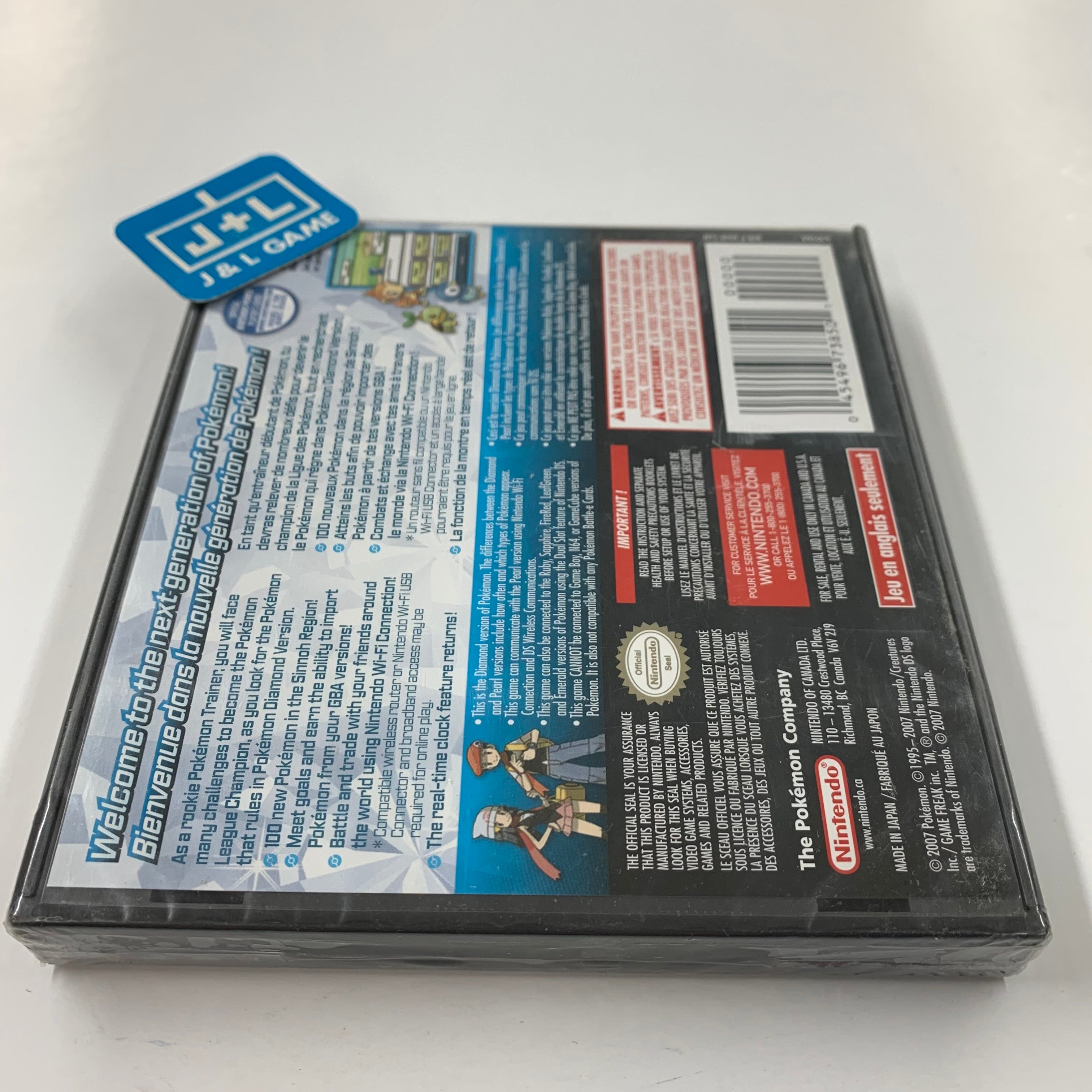 Pokemon Diamond Version (Canada) - (NDS) Nintendo DS Video Games Nintendo   