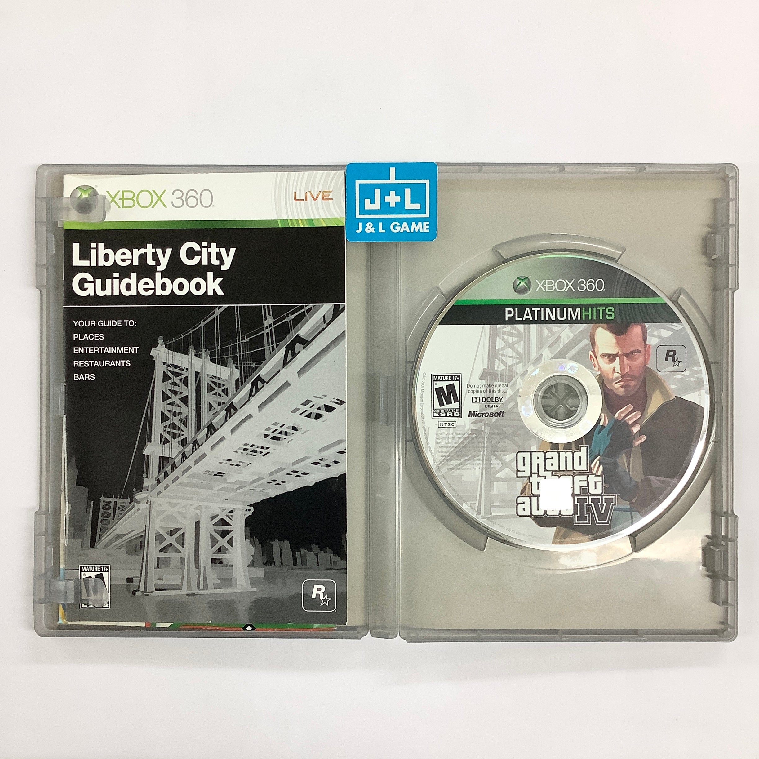 Grand Theft Auto IV (Platinum Hits) - Xbox 360 [Pre-Owned] Video Games Rockstar Games   