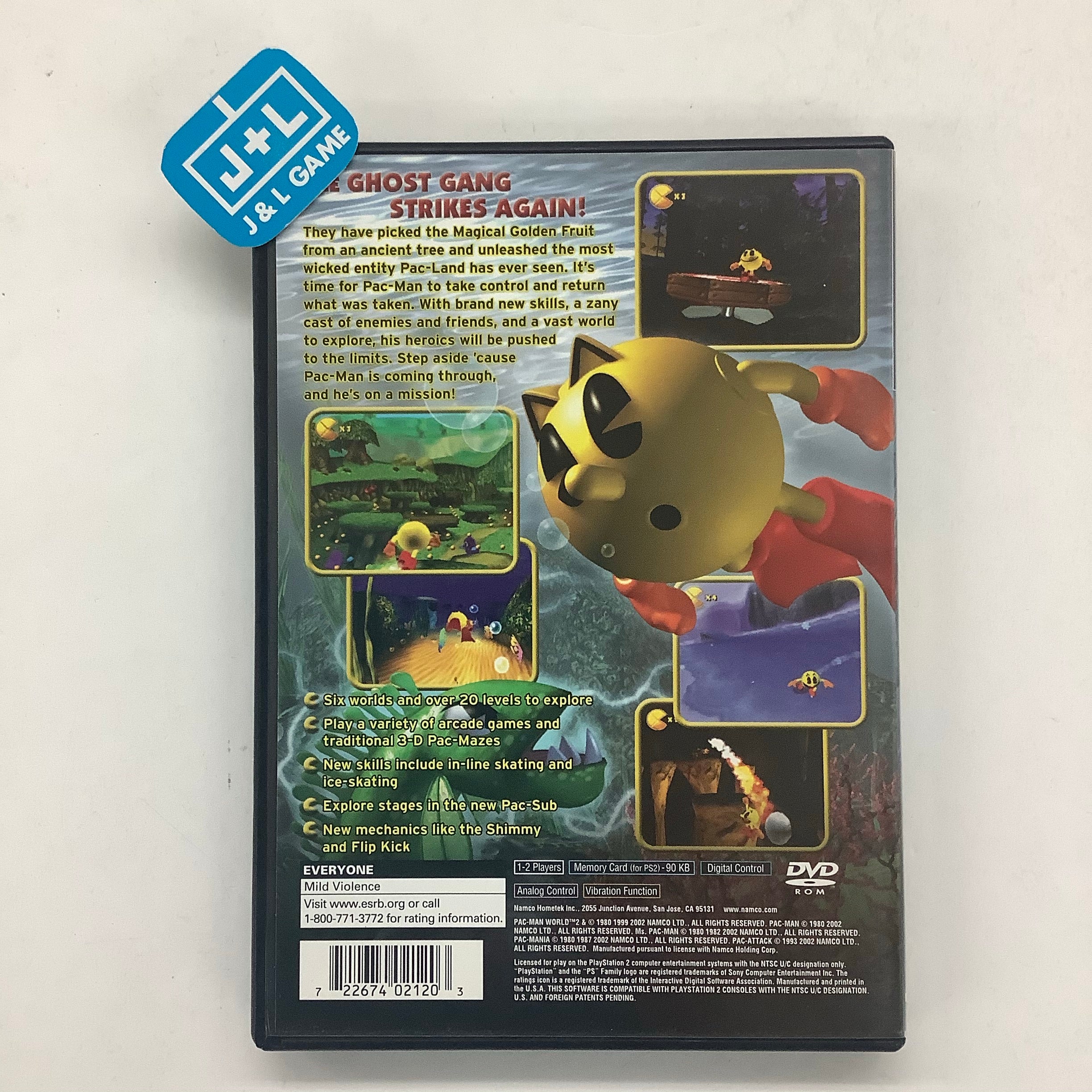 Pac-Man World 2 - (PS2) PlayStation 2 [Pre-Owned] Video Games Namco   