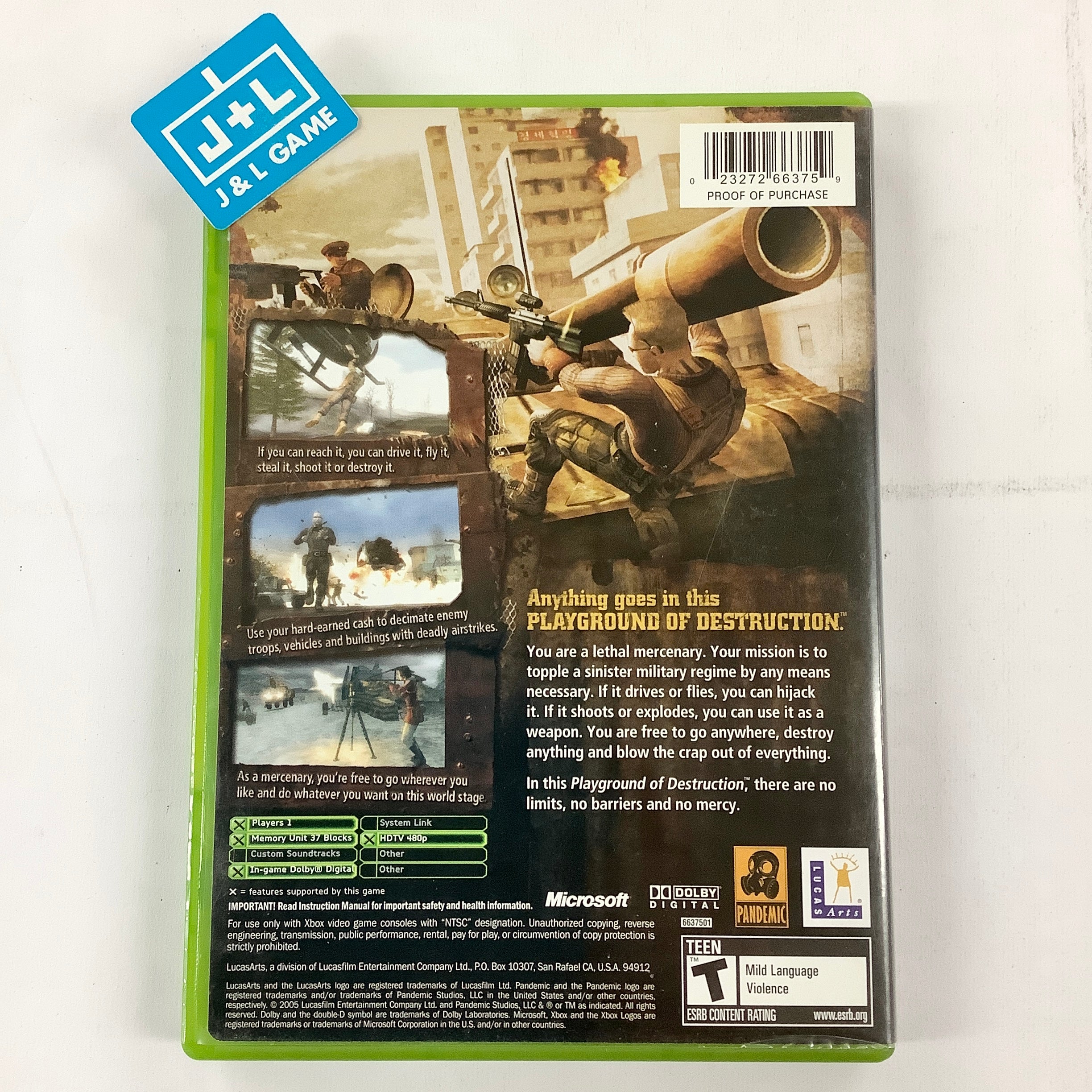 Mercenaries: Playground of Destruction - (XB) Xbox [Pre-Owned] Video Games LucasArts   