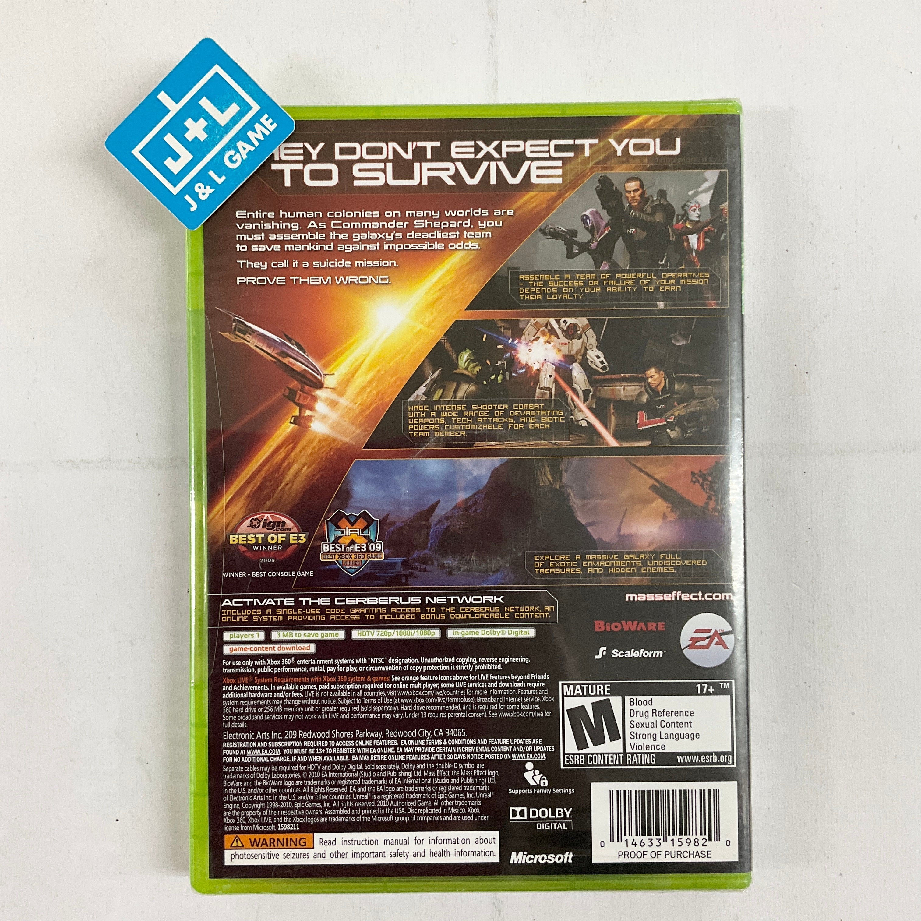 Mass Effect 2 - Xbox 360 Video Games Electronic Arts   