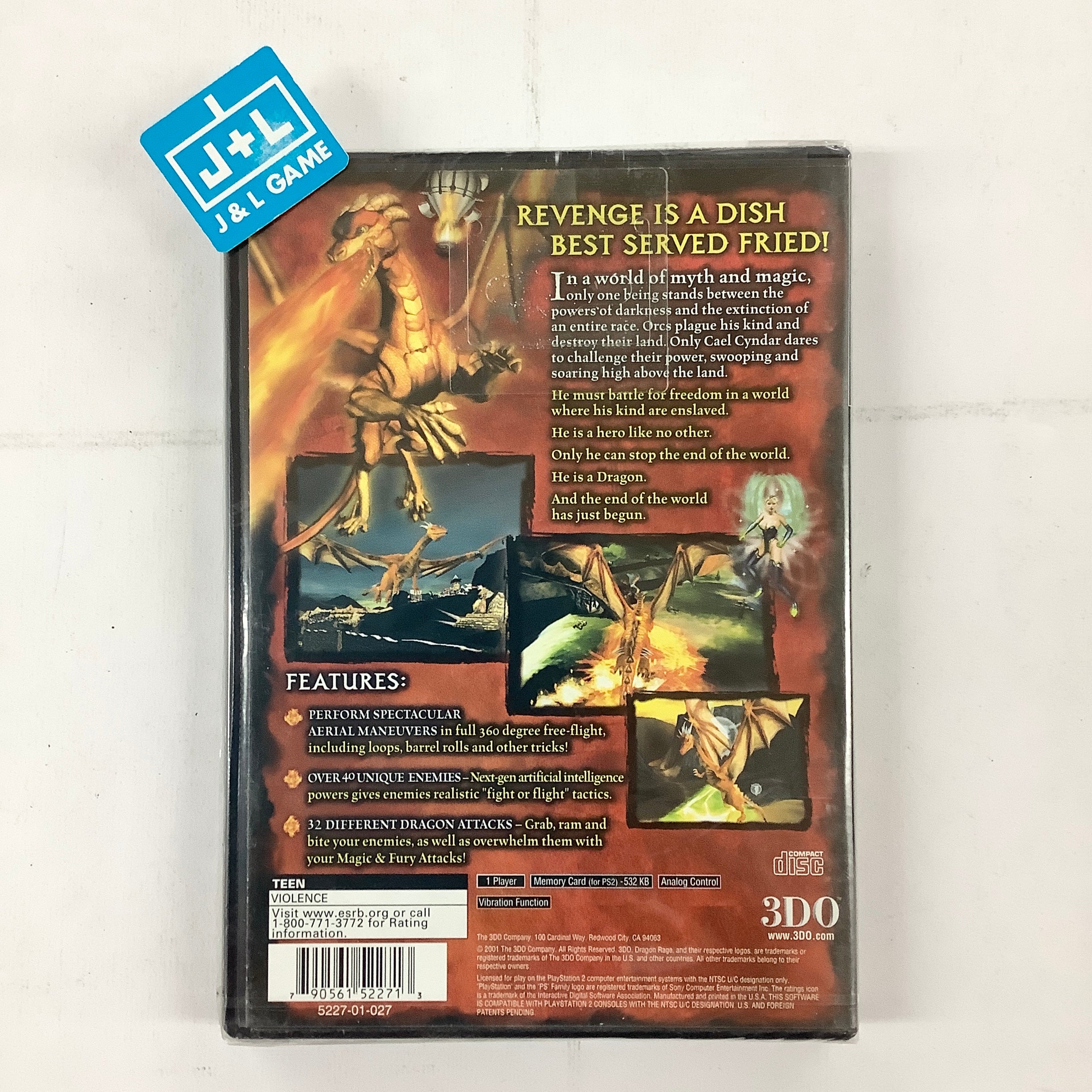 Dragon Rage - (PS2) PlayStation 2 Video Games 3DO   