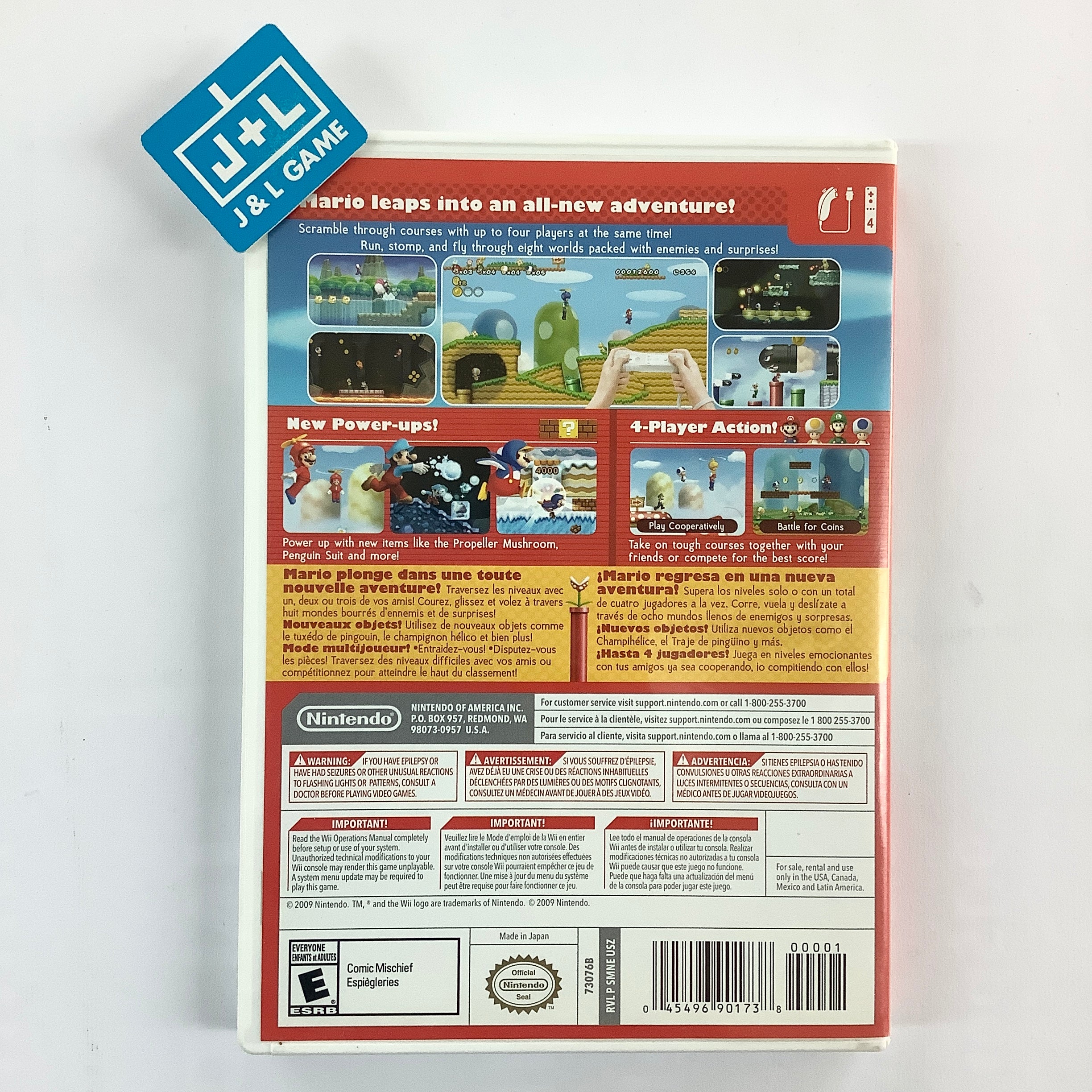 New Super Mario Bros. Wii - Nintendo Wii [Pre-Owned] Video Games Nintendo   