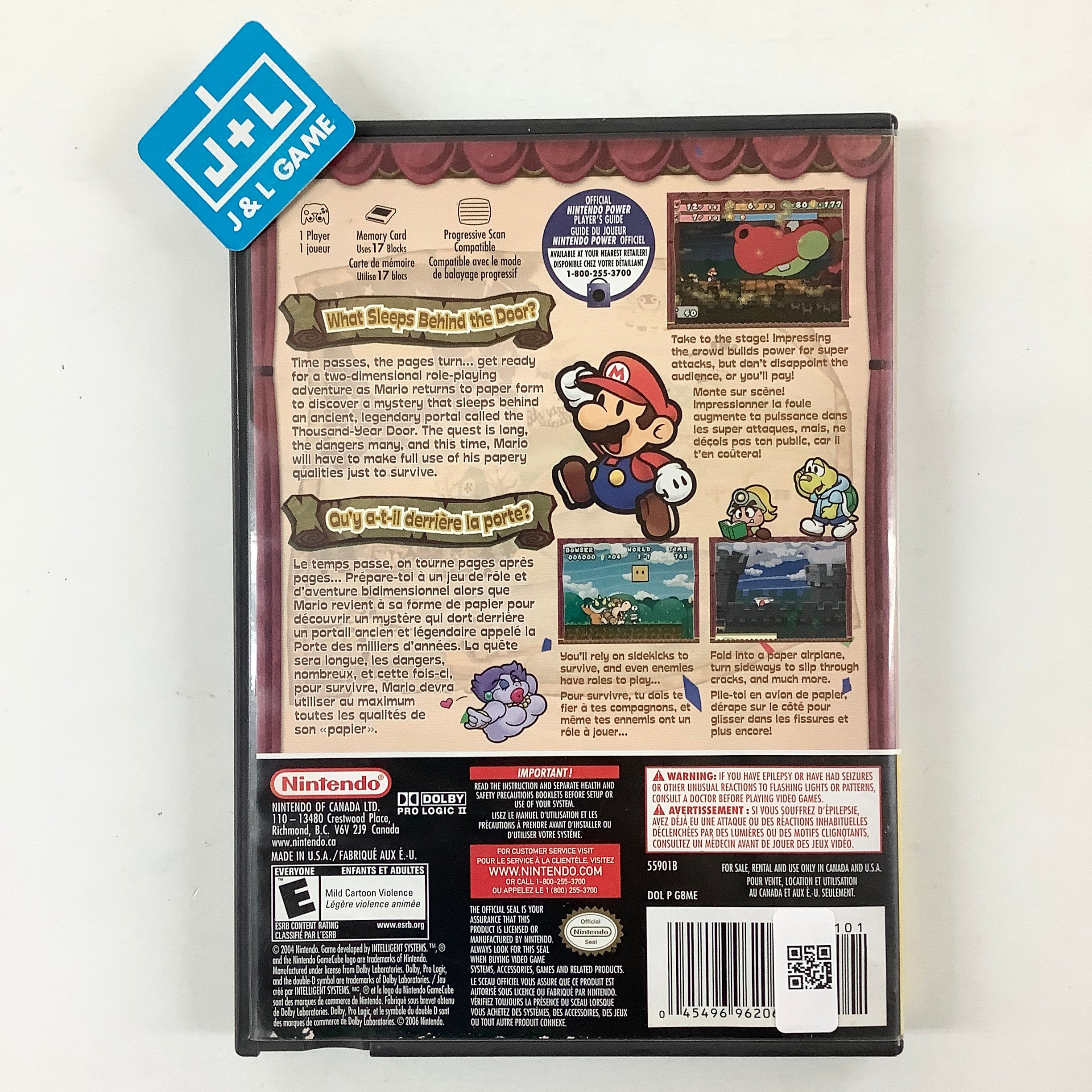 Paper Mario: The Thousand-Year Door (Players Choice) - (GC) GameCube [Pre-Owned] Video Games Nintendo   