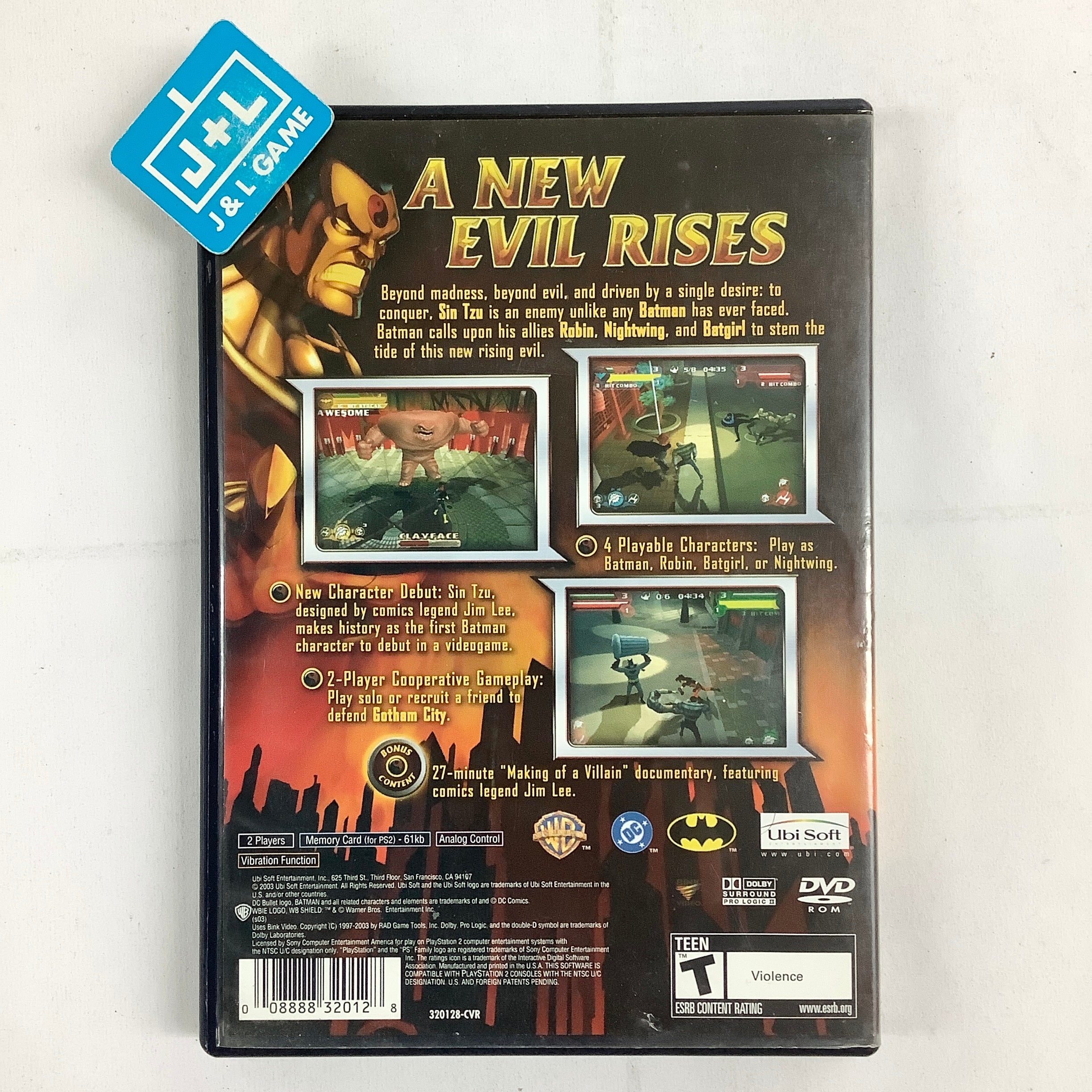 Batman: Rise of Sin Tzu - (PS2) PlayStation 2 [Pre-Owned] Video Games Ubisoft   