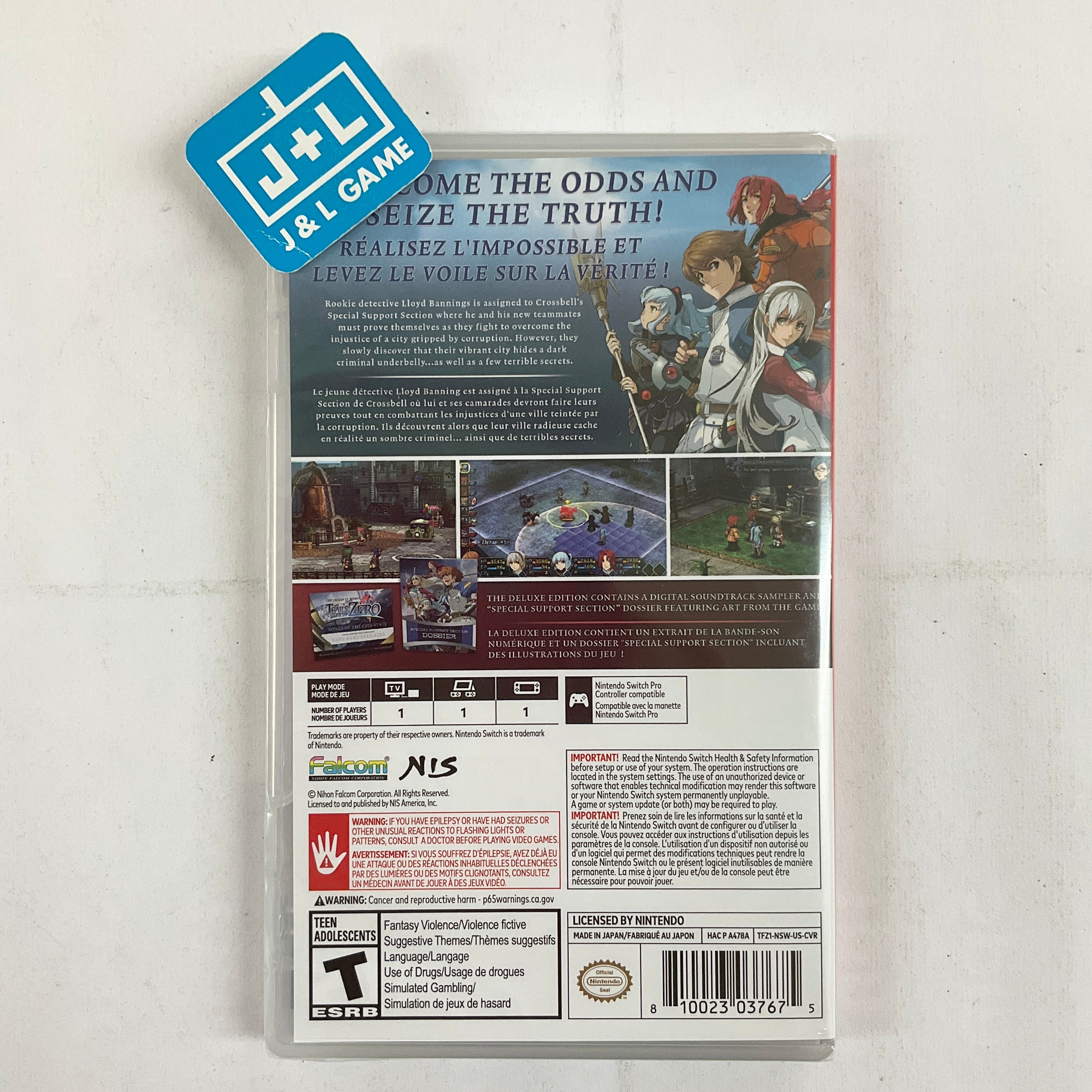 The Legend of Heroes: Trails From Zero (Deluxe Edition) - (NSW) Nintendo Switch Video Games NIS America   
