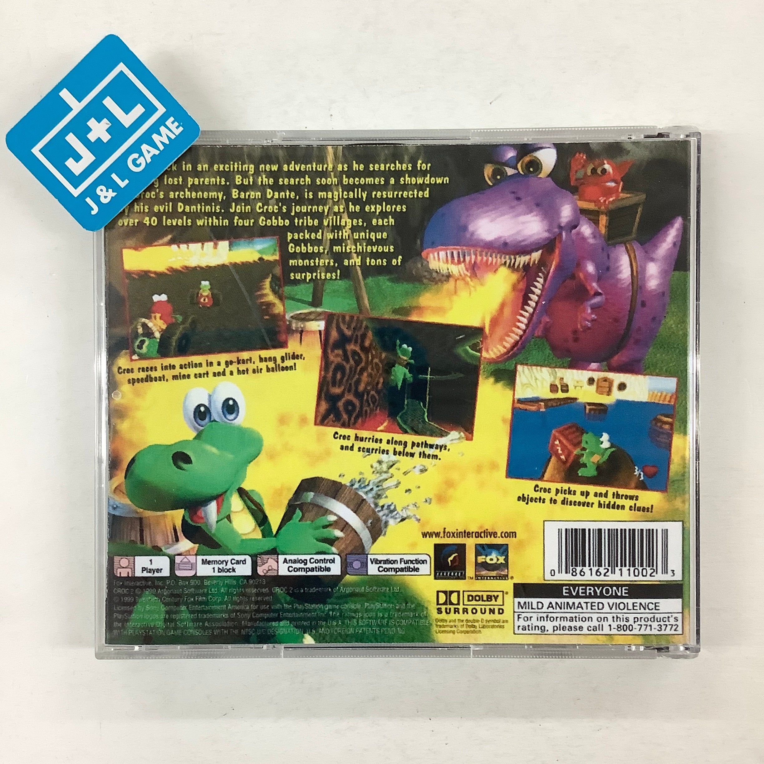 Croc 2  - (PS1) PlayStation 1 [Pre-Owned] Video Games Fox Interactive   