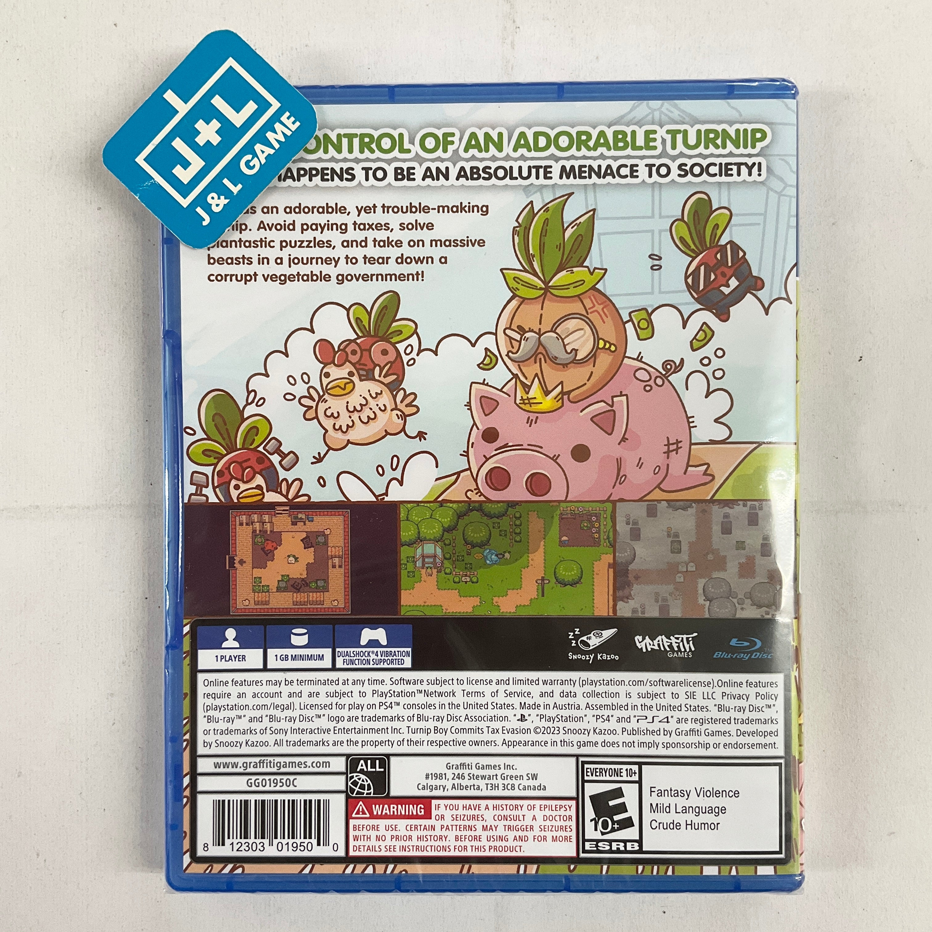 Turnip Boy Commits Tax Evasion - (PS4) PlayStation 4 Video Games Graffiti Games   