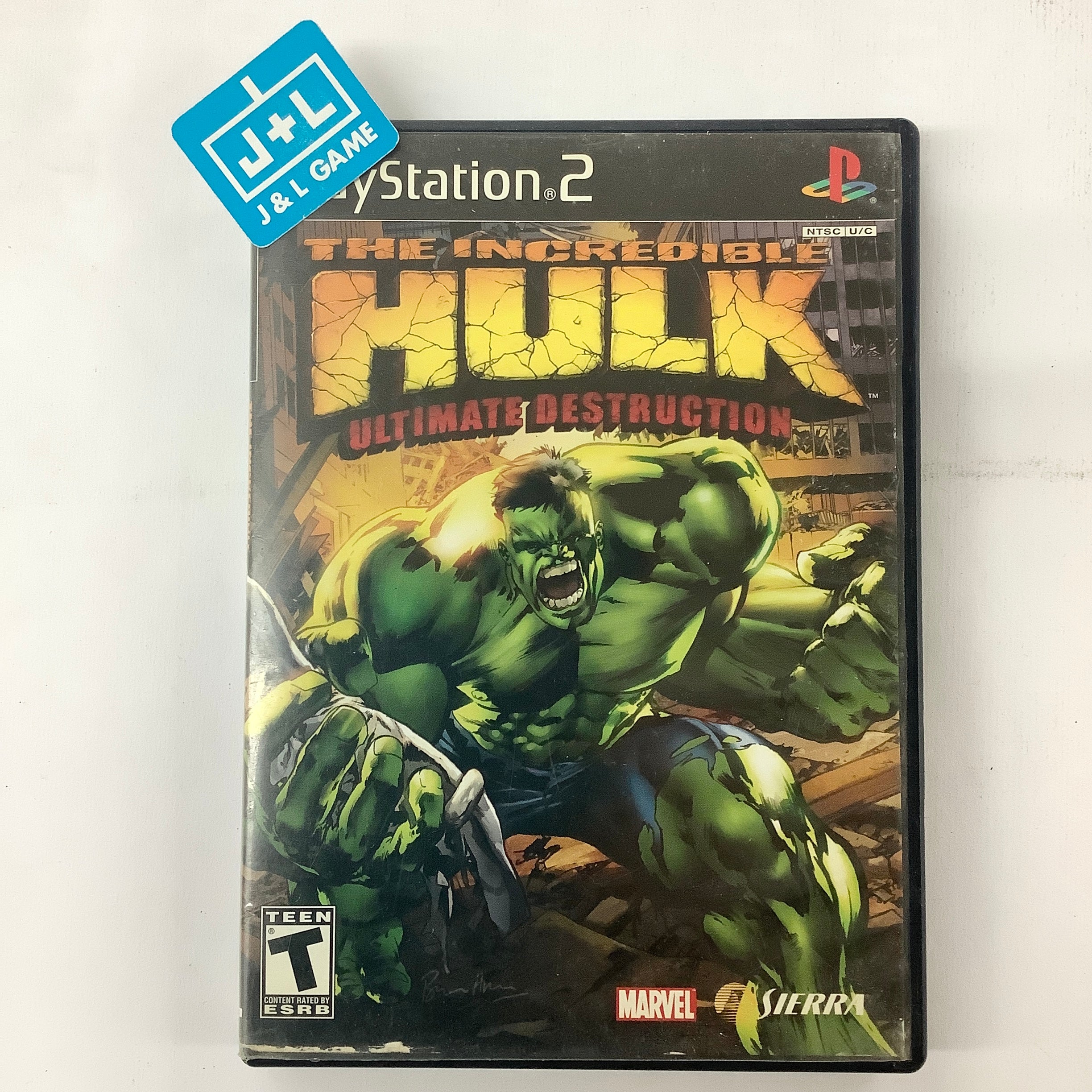 The Incredible Hulk: Ultimate Destruction - (PS2) PlayStation 2 [Pre-Owned] Video Games VU Games   