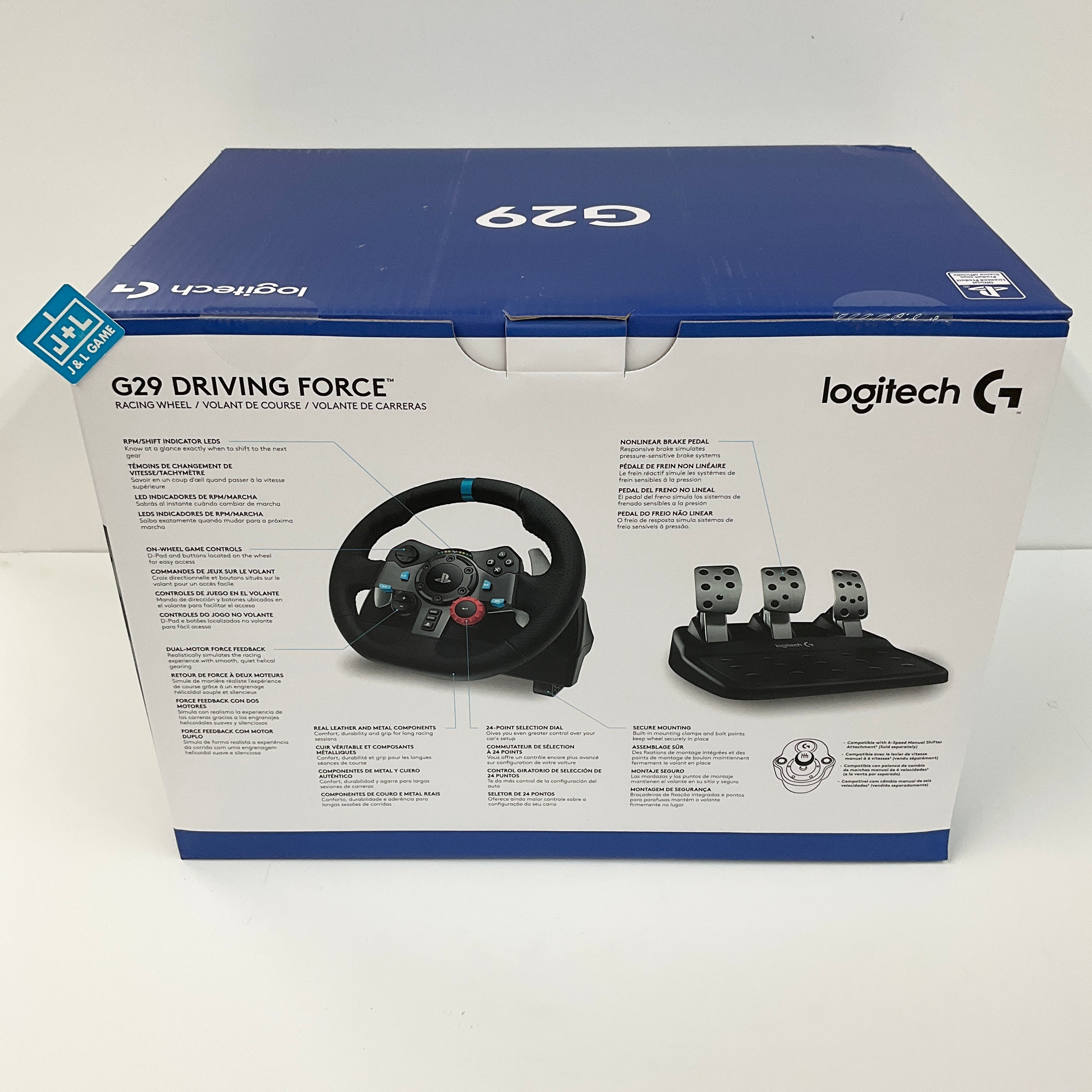 Logitech G29 Driving Force Racing Wheel with Pedals - (PS5) PlayStation 5 Accessories Logitech   
