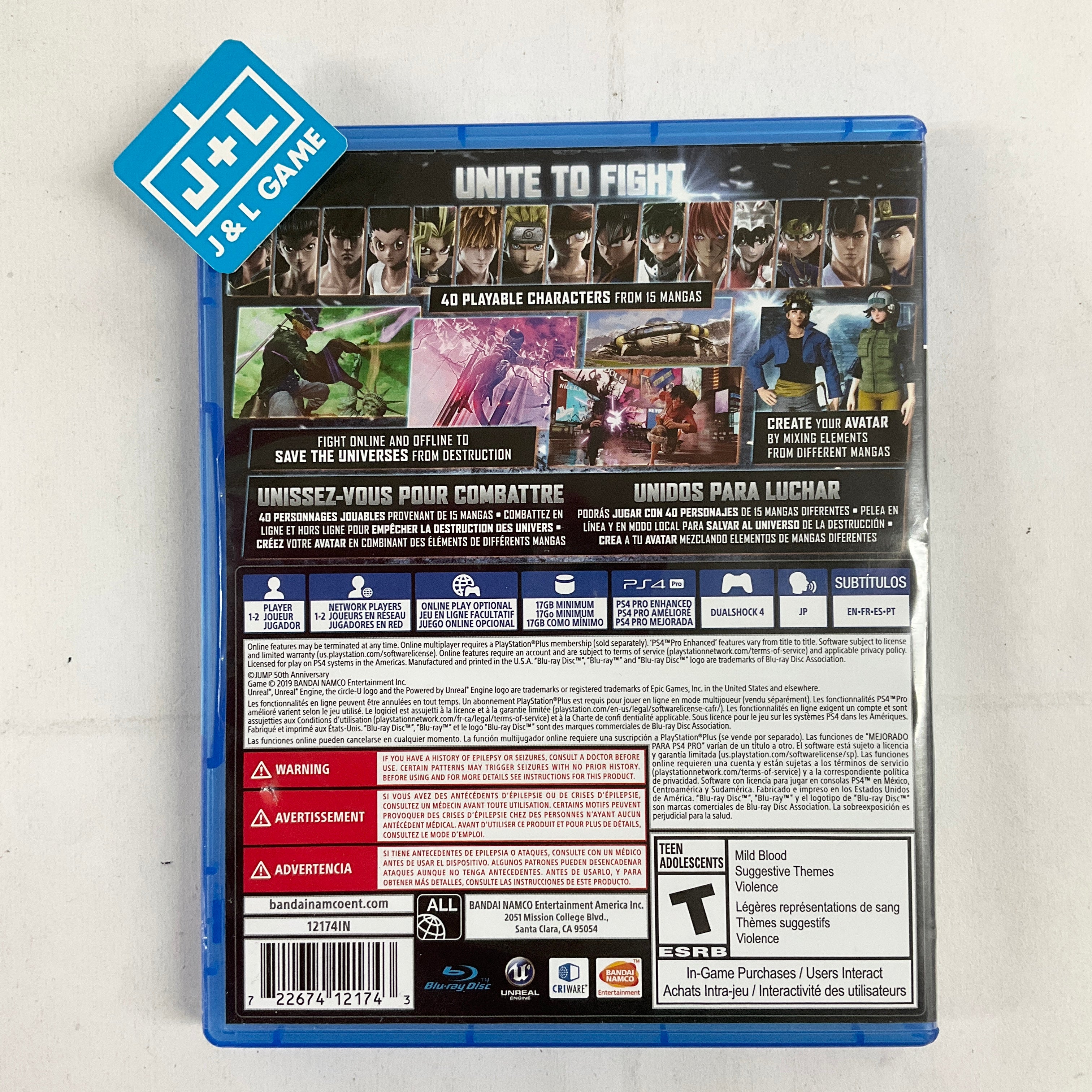 Jump Force - (PS4) PlayStation 4 [Pre-Owned] Video Games Bandai Namco Games   