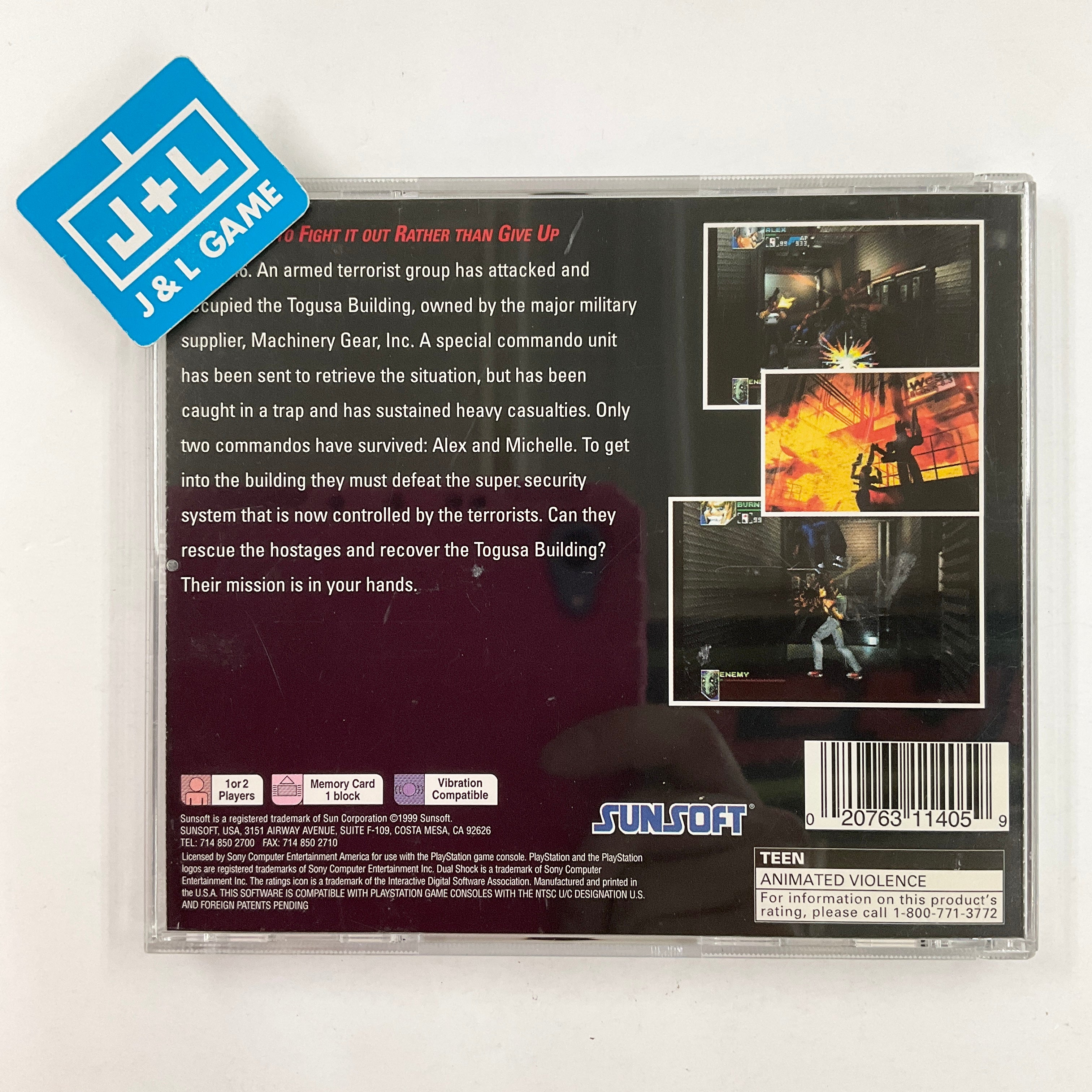 T.R.A.G. - Tactical Rescue Assault Group: Mission of Mercy - (PS1) PlayStation 1 [Pre-Owned] Video Games SunSoft   