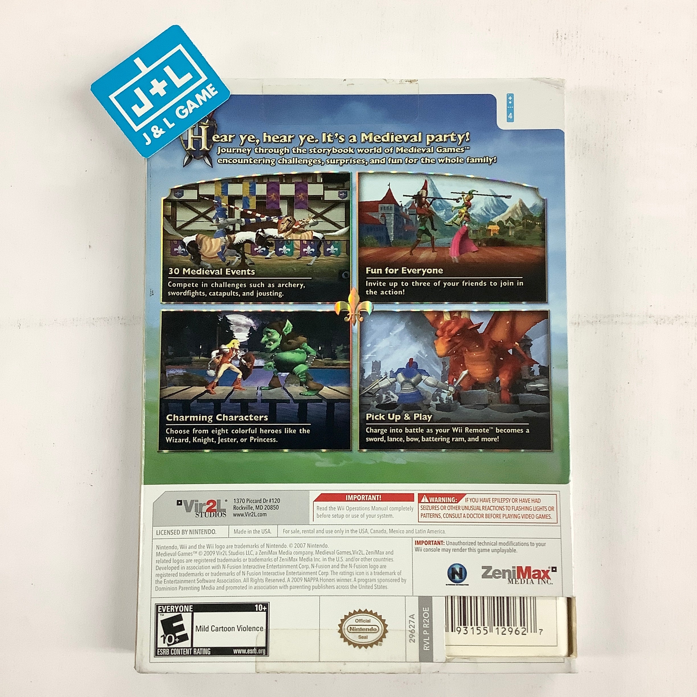 Medieval Games - Nintendo Wii [Pre-Owned] Video Games Vir2L Studios   