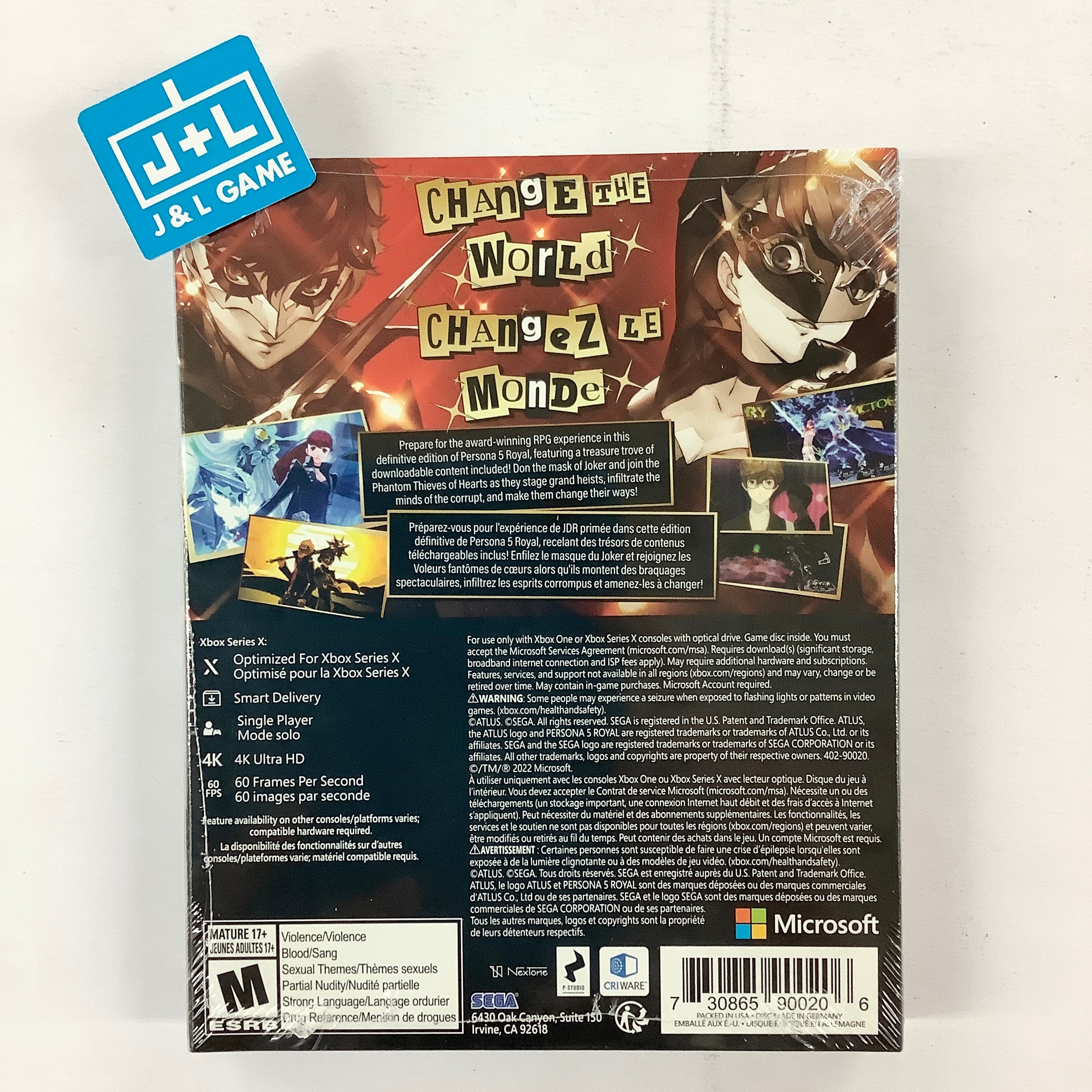 Persona 5 Royal: Steelbook Launch Edition - (XSX) Xbox Series X Video Games SEGA   