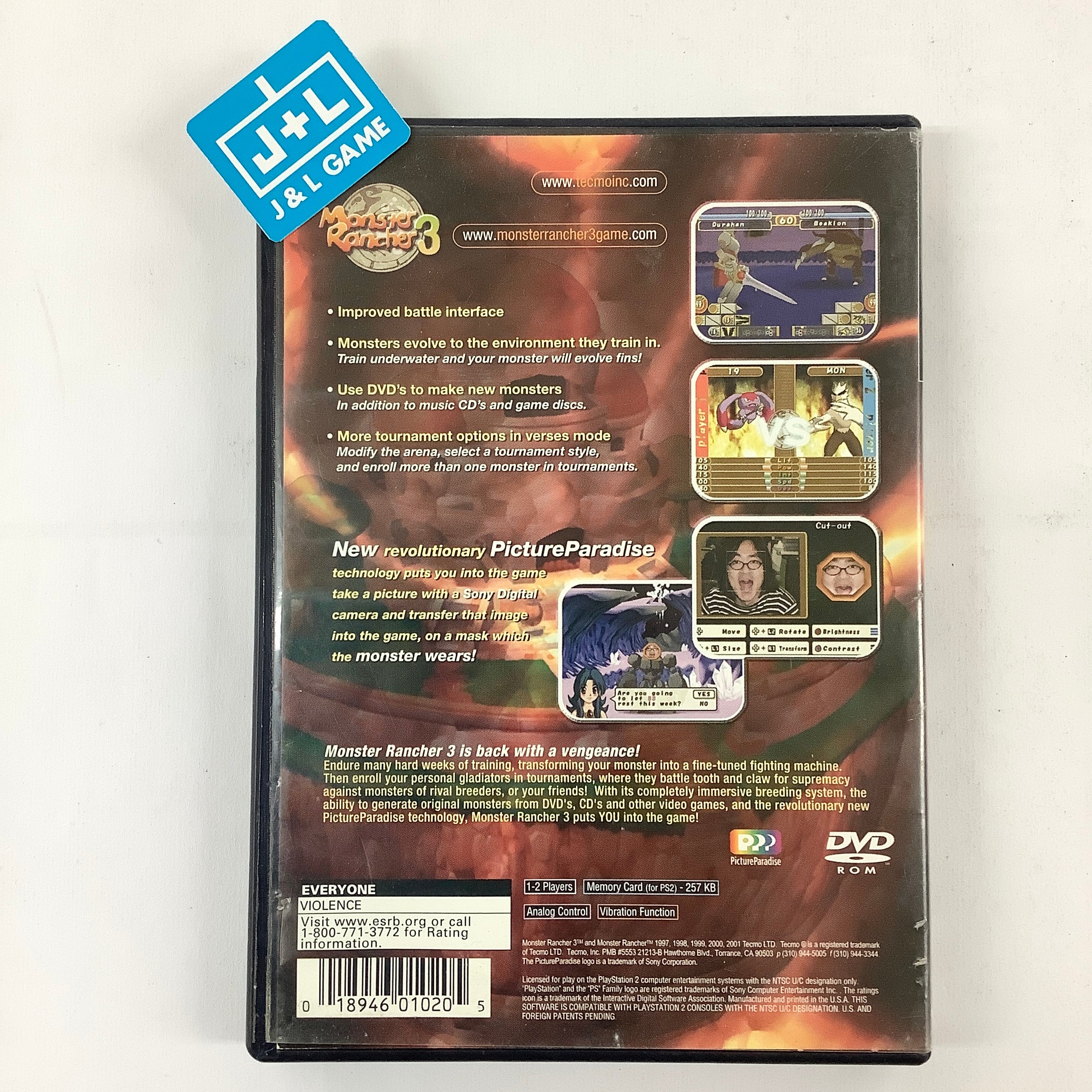 Monster Rancher 3 - (PS2) PlayStation 2 [Pre-Owned] Video Games Tecmo   