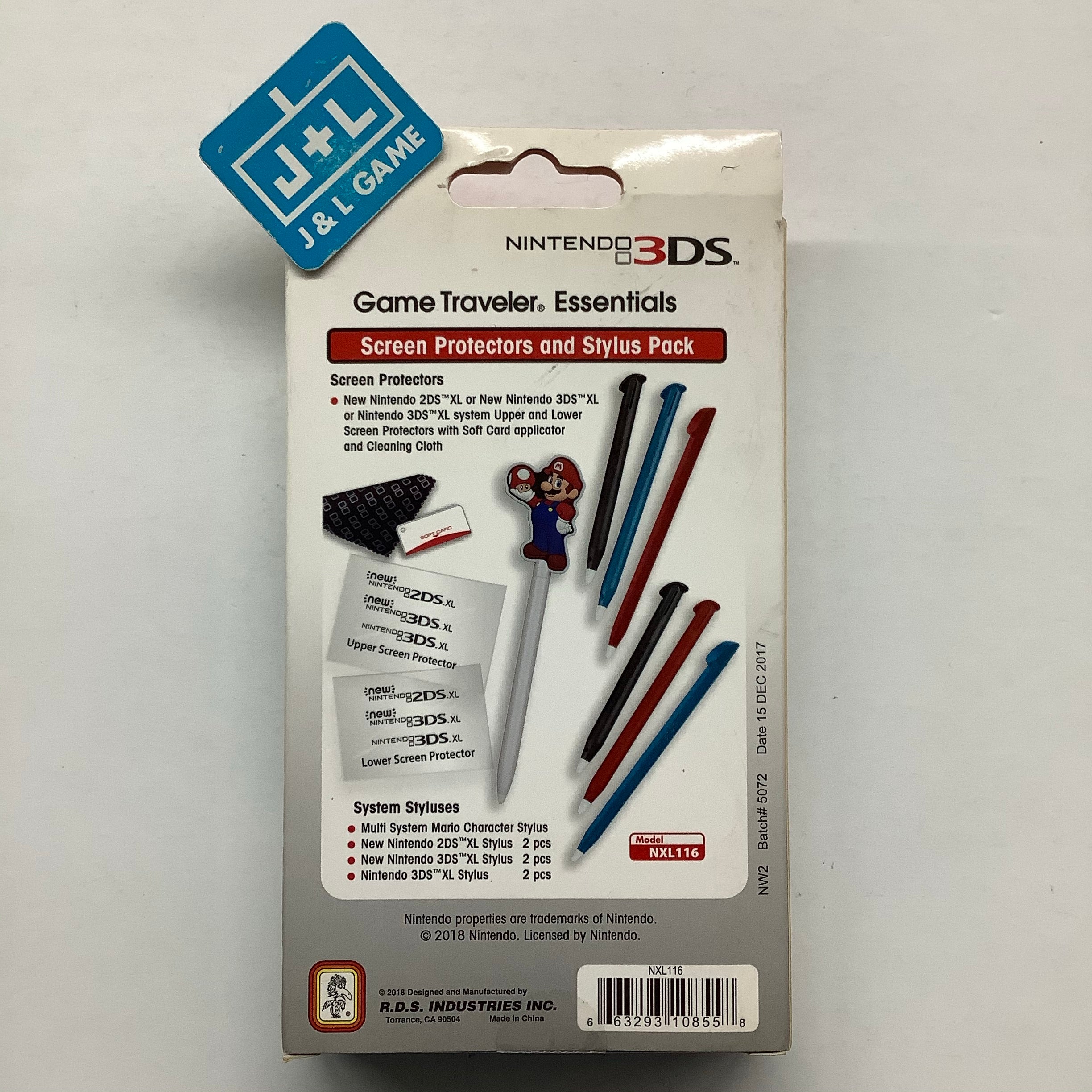 RDS Industries Game Traveler Essentials Screen Protectors and Stylus Pack - Nintendo 3DS Accessories RDS Industries   