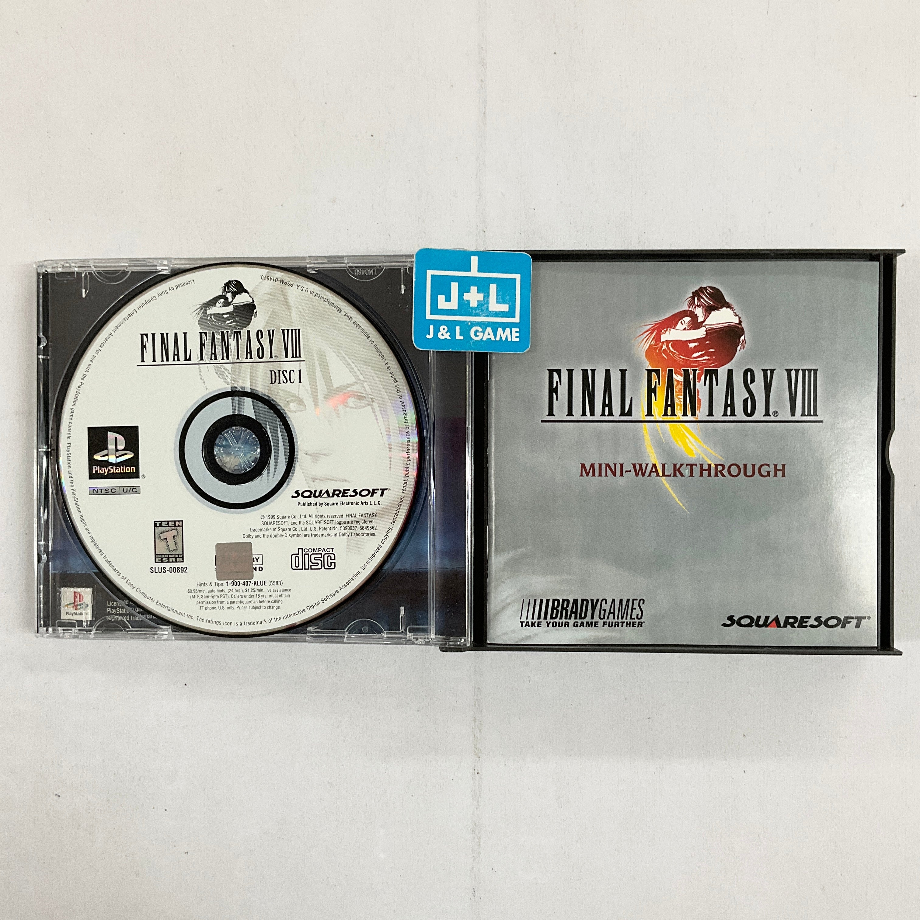 Final Fantasy VIII - (PS1) PlayStation 1 [Pre-Owned] Video Games Square EA   