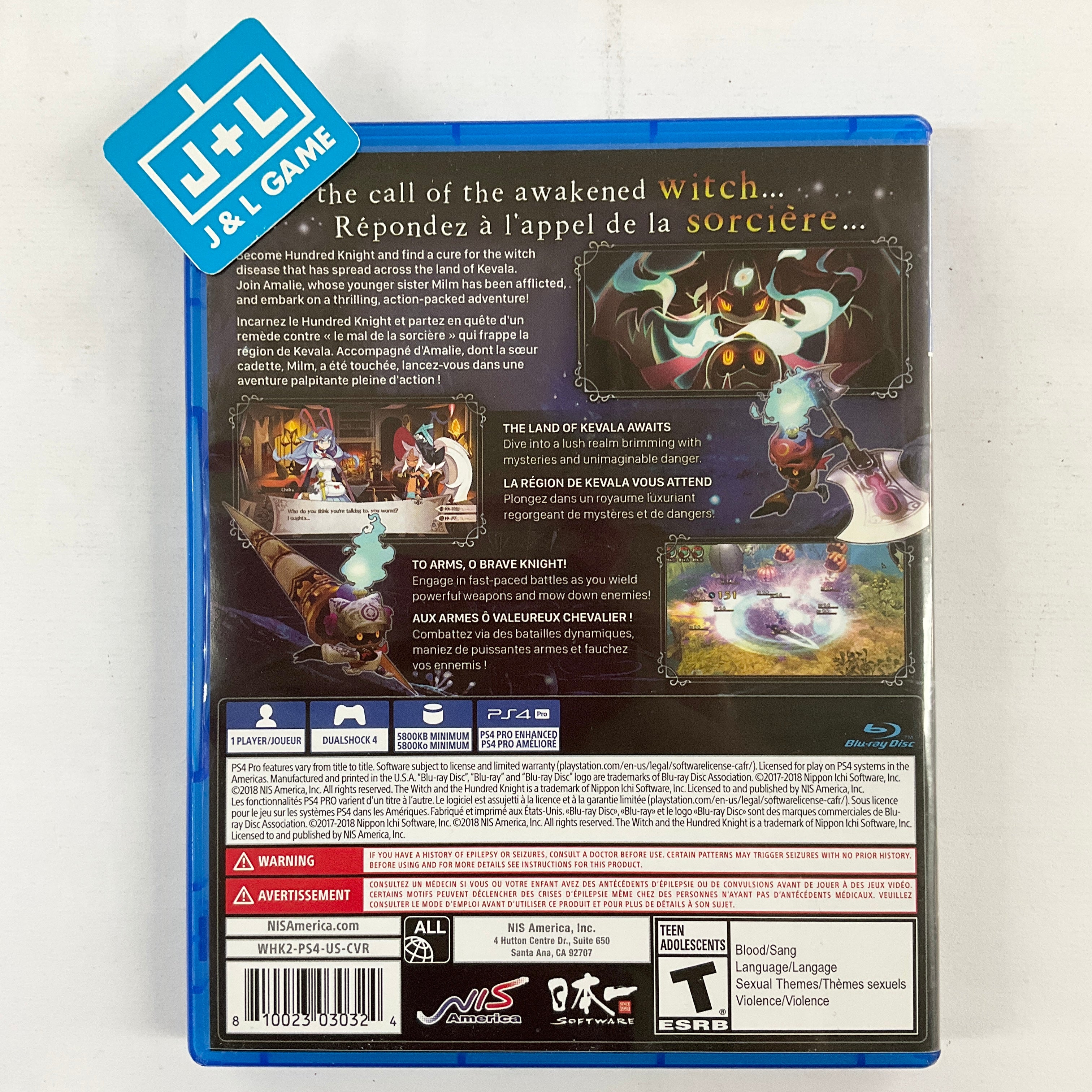 The Witch and the Hundred Knight 2 - (PS4) PlayStation 4 [Pre-Owned] Video Games NIS America   