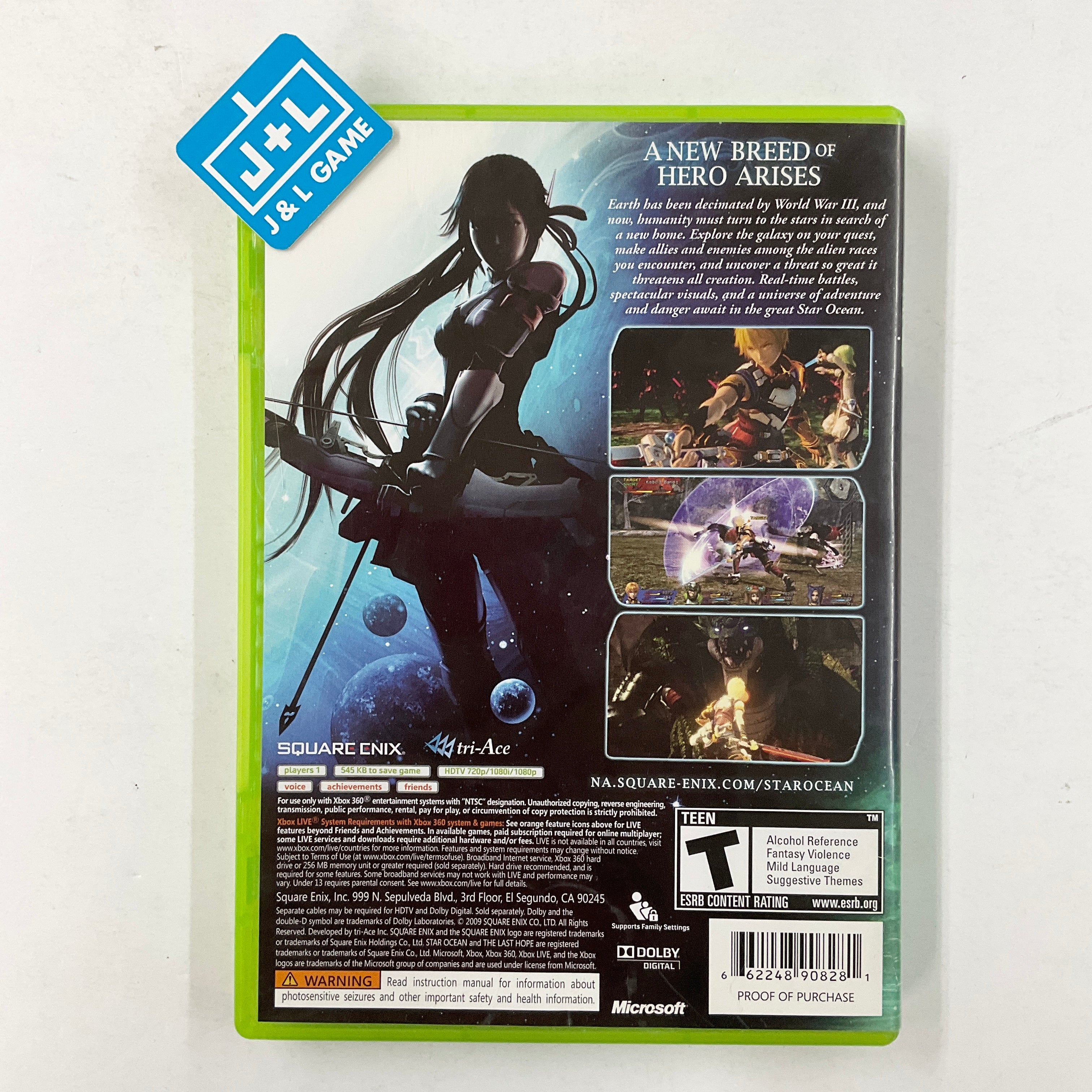 Star Ocean: The Last Hope - Xbox 360 [Pre-Owned] Video Games Square Enix   