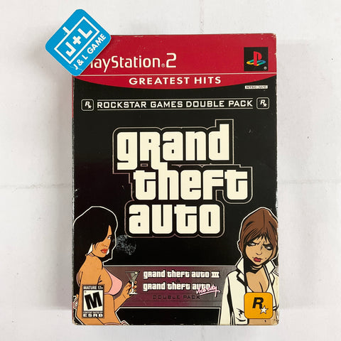 Grand Theft Auto Double Pack (Greatest Hits) - (PS2) PlayStation 2 [Pre-Owned] Video Games Rockstar Games   