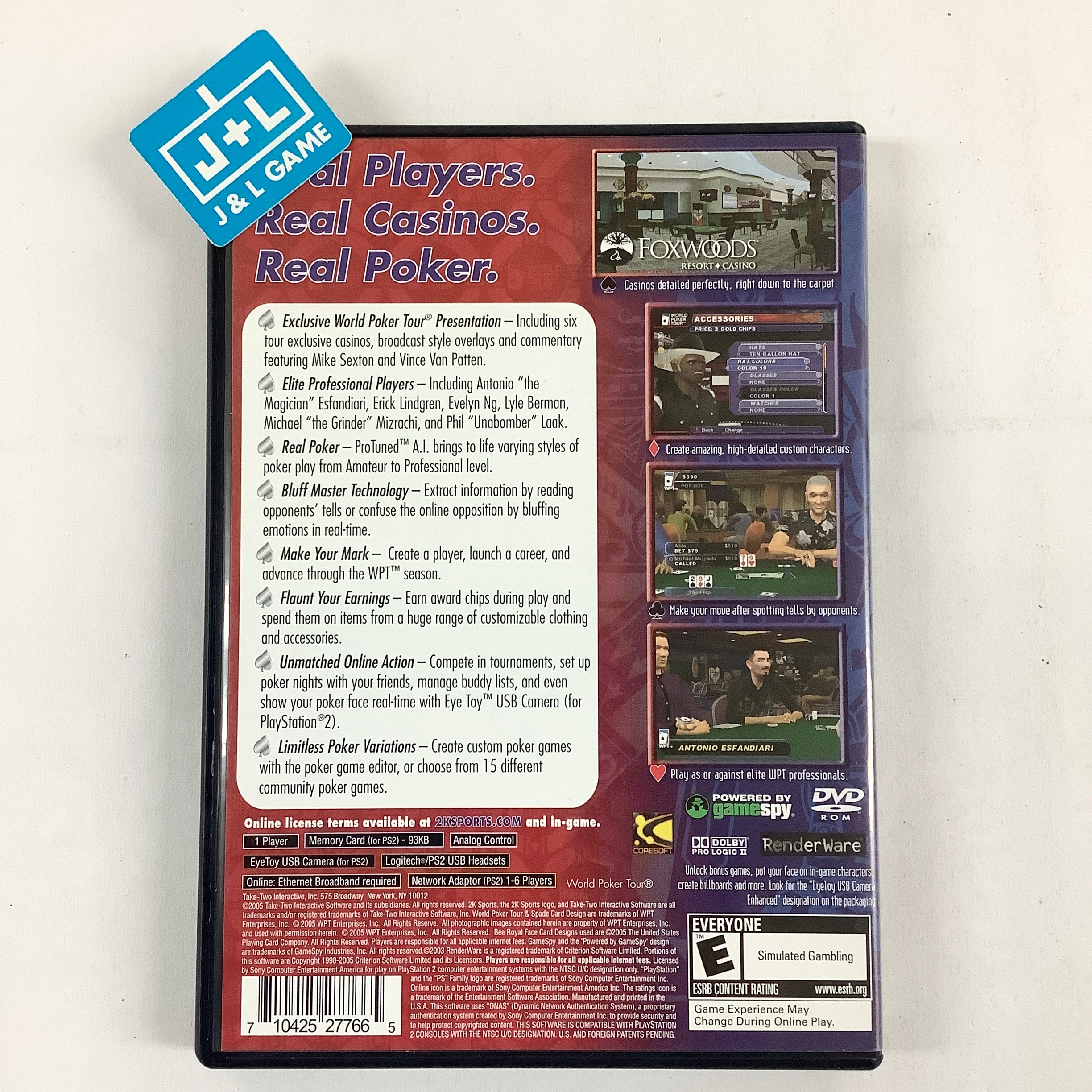 World Poker Tour - (PS2) PlayStation 2 [Pre-Owned] Video Games 2K Sports   
