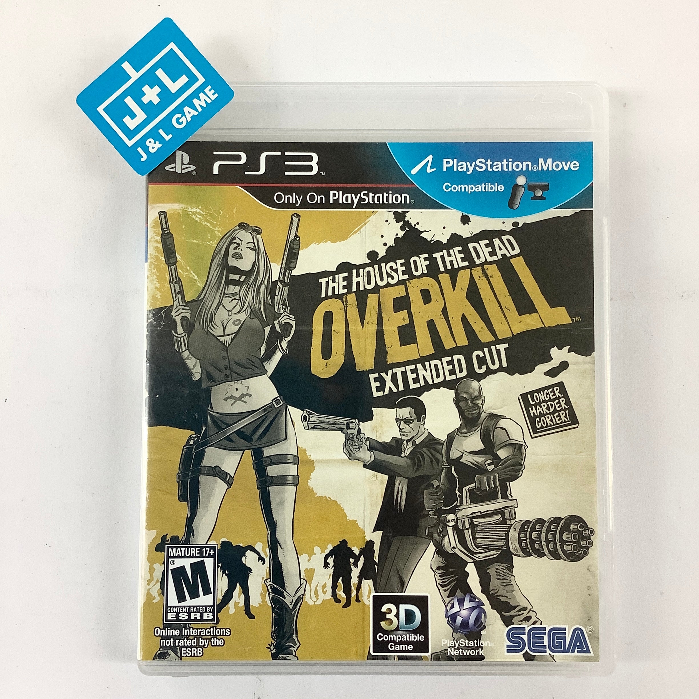 The House of the Dead: Overkill - Extended Cut - (PS3) PlayStation 3 (Pre-Owned) Video Games Sega   