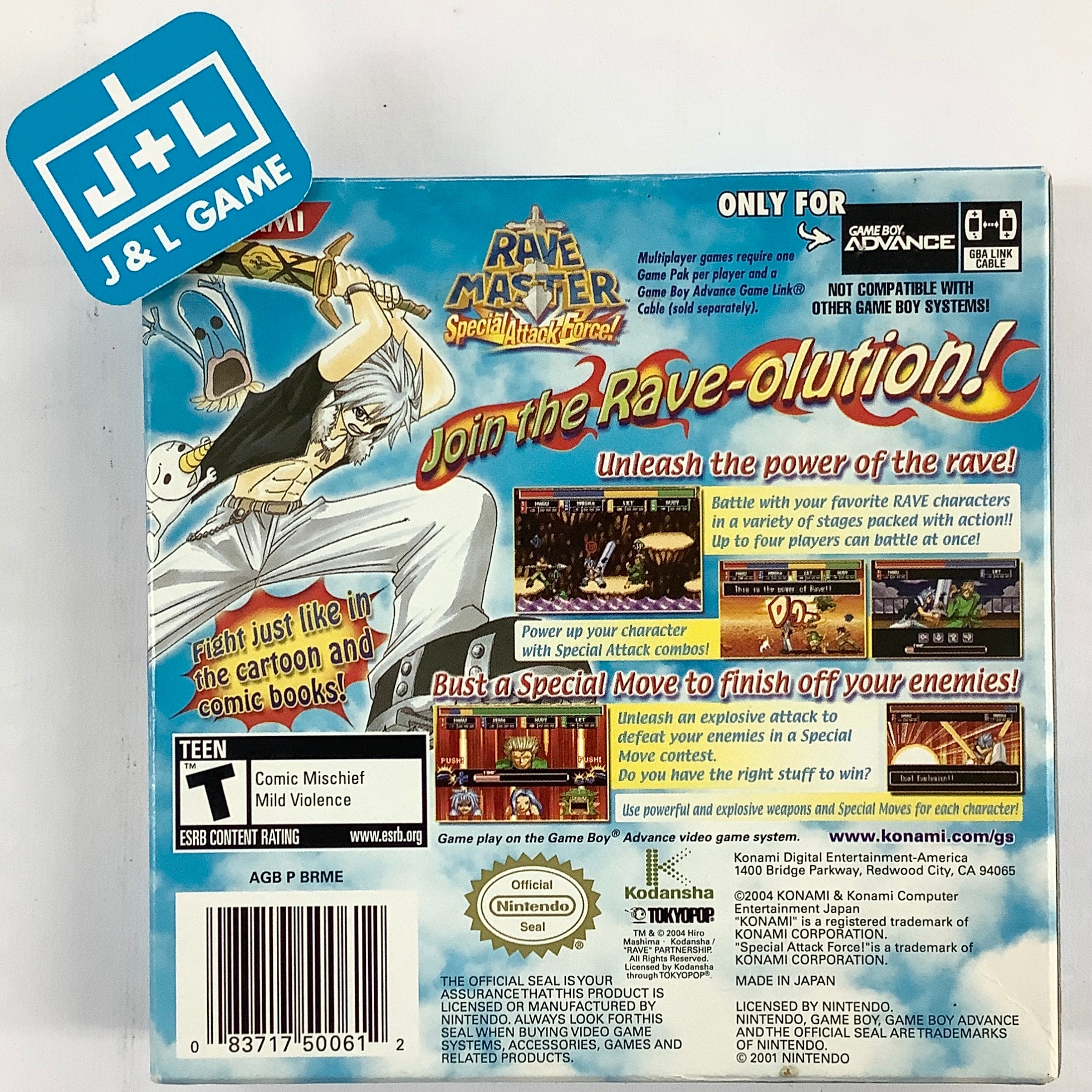 Rave Master: Special Attack Force! - (GBA) Game Boy Advance [Pre-Owned] Video Games Konami   
