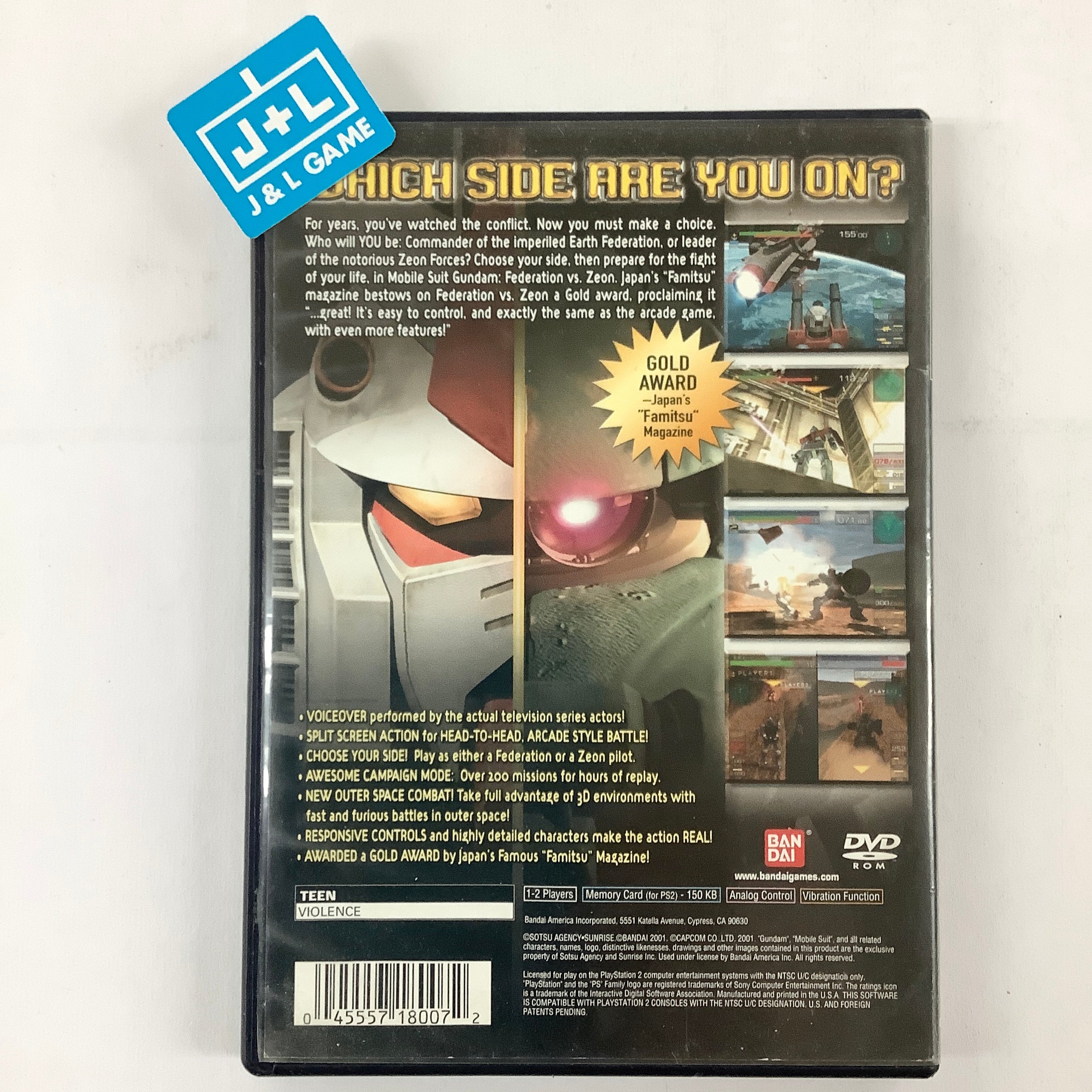 Mobile Suit Gundam: Federation vs. Zeon - (PS2) PlayStation 2 [Pre