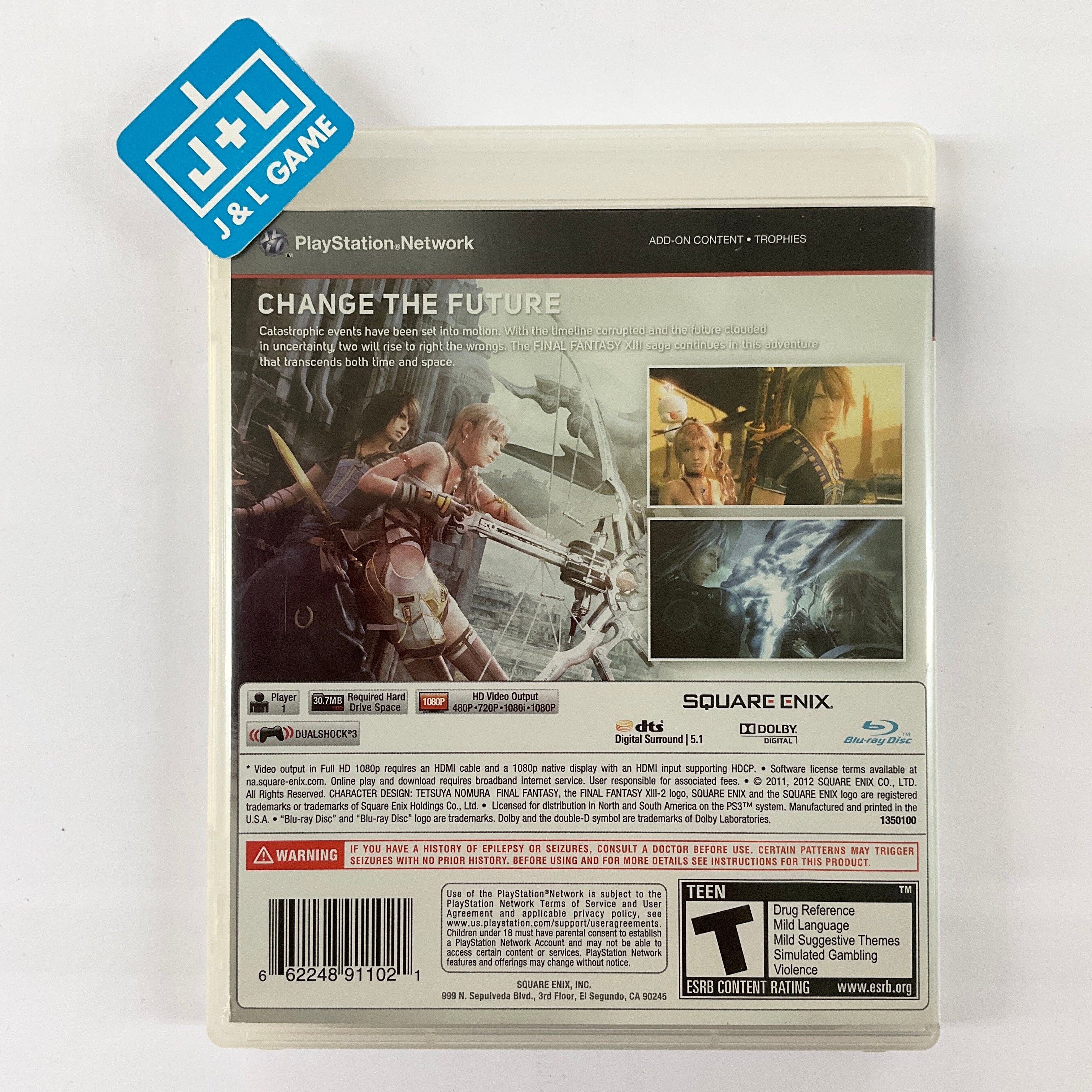 Final Fantasy XIII-2 - (PS3) PlayStation 3 [Pre-Owned] Video Games Square Enix   