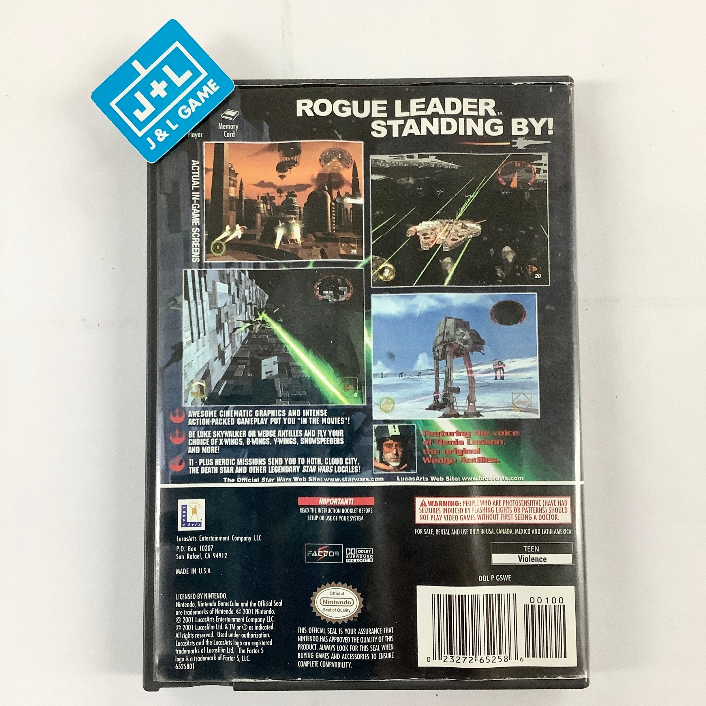 Star Wars Rogue Squadron II: Rogue Leader - (GC) GameCube [Pre-Owned] Video Games LucasArts   