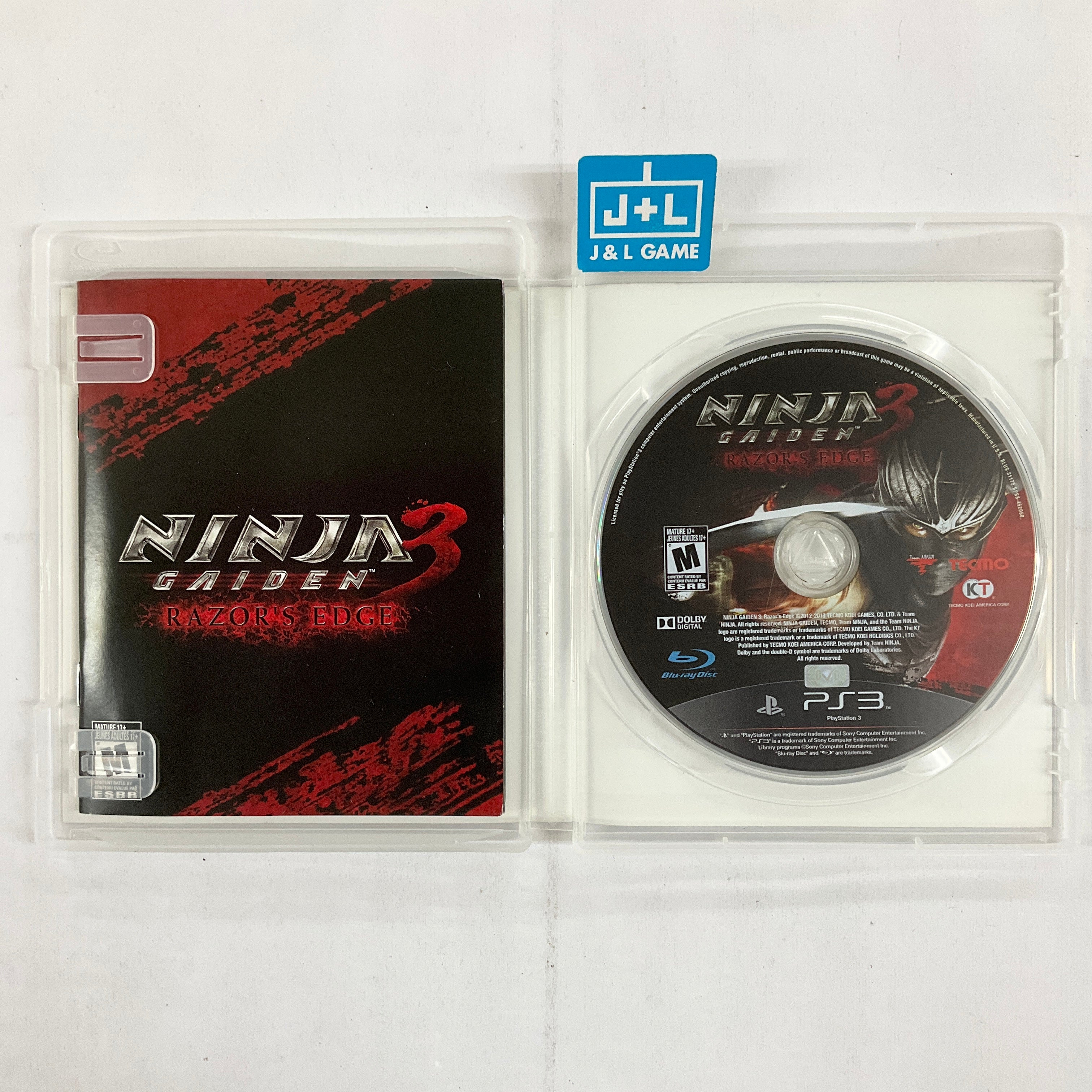 Ninja Gaiden 3: Razor's Edge - (PS3) Playstation 3 [Pre-Owned] Video Games Koei   