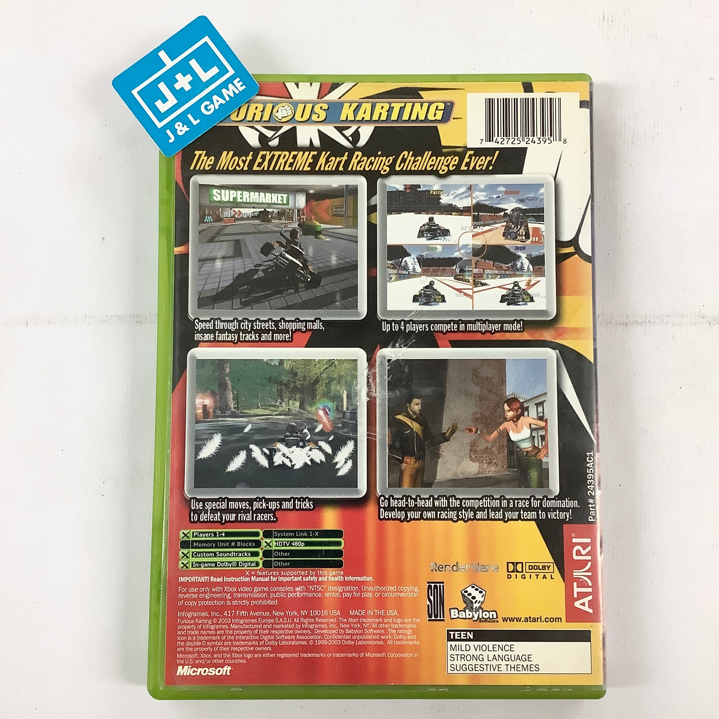 Furious Karting - (XB) Xbox [Pre-Owned] Video Games Atari SA   