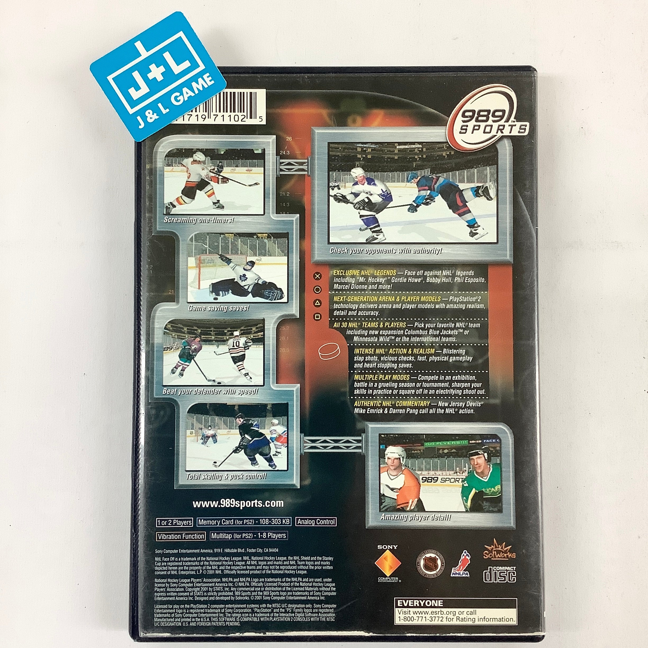 NHL FaceOff 2001 - (PS2) PlayStation 2 [Pre-Owned] Video Games SCEA   