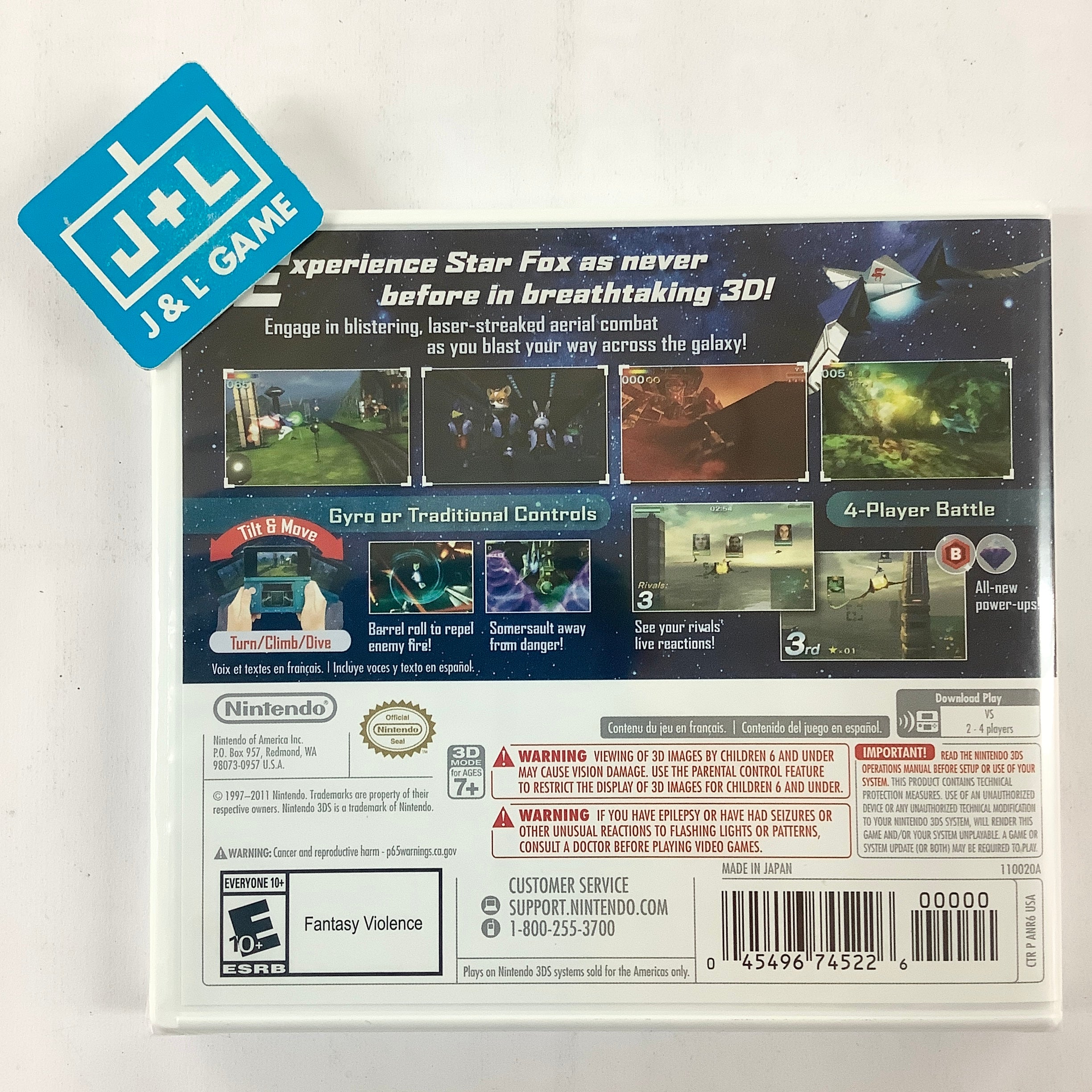 Star Fox 64 3D (Nintendo Selects) - Nintendo 3DS Video Games Nintendo   