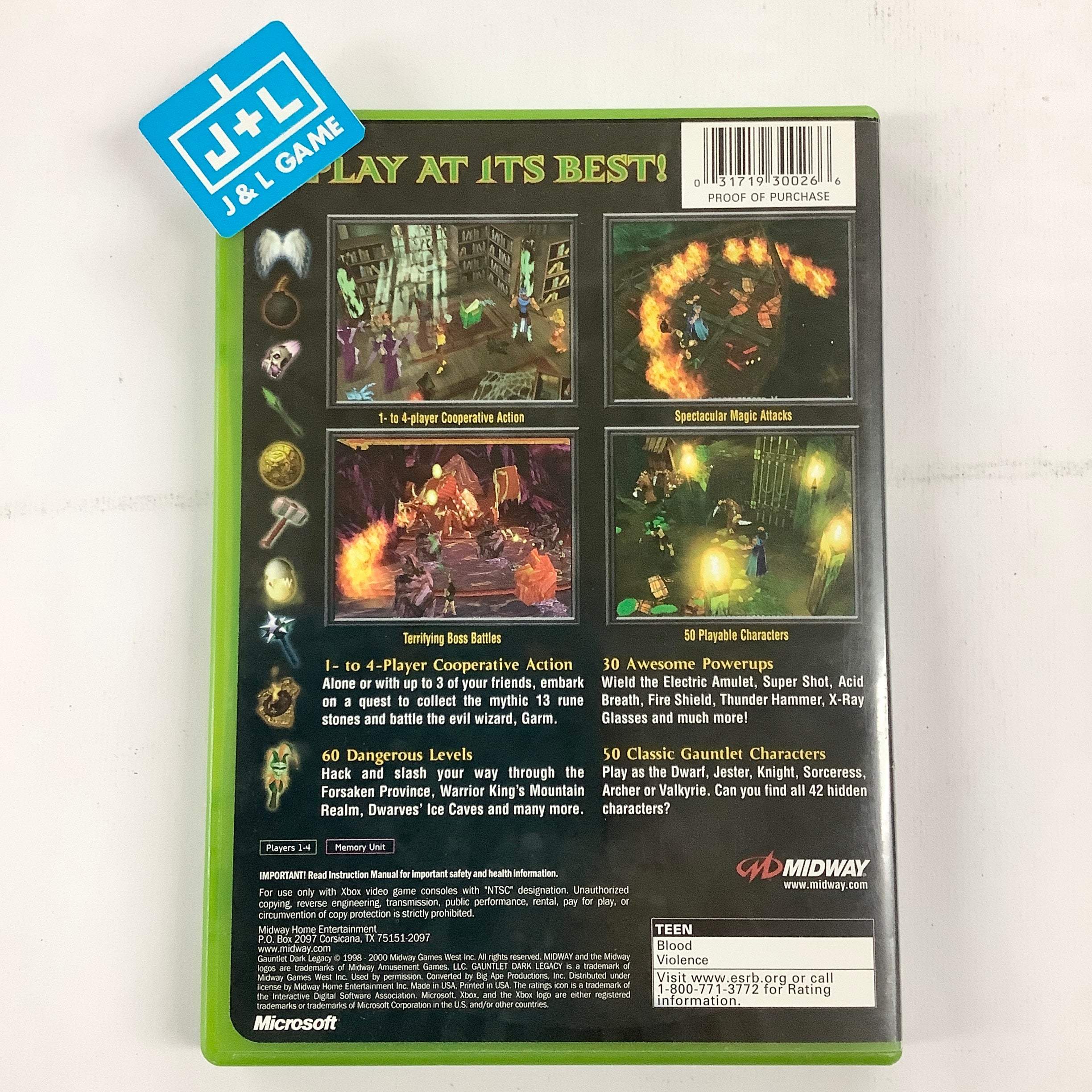Gauntlet: Dark Legacy - (XB) Xbox [Pre-Owned] Video Games Midway   