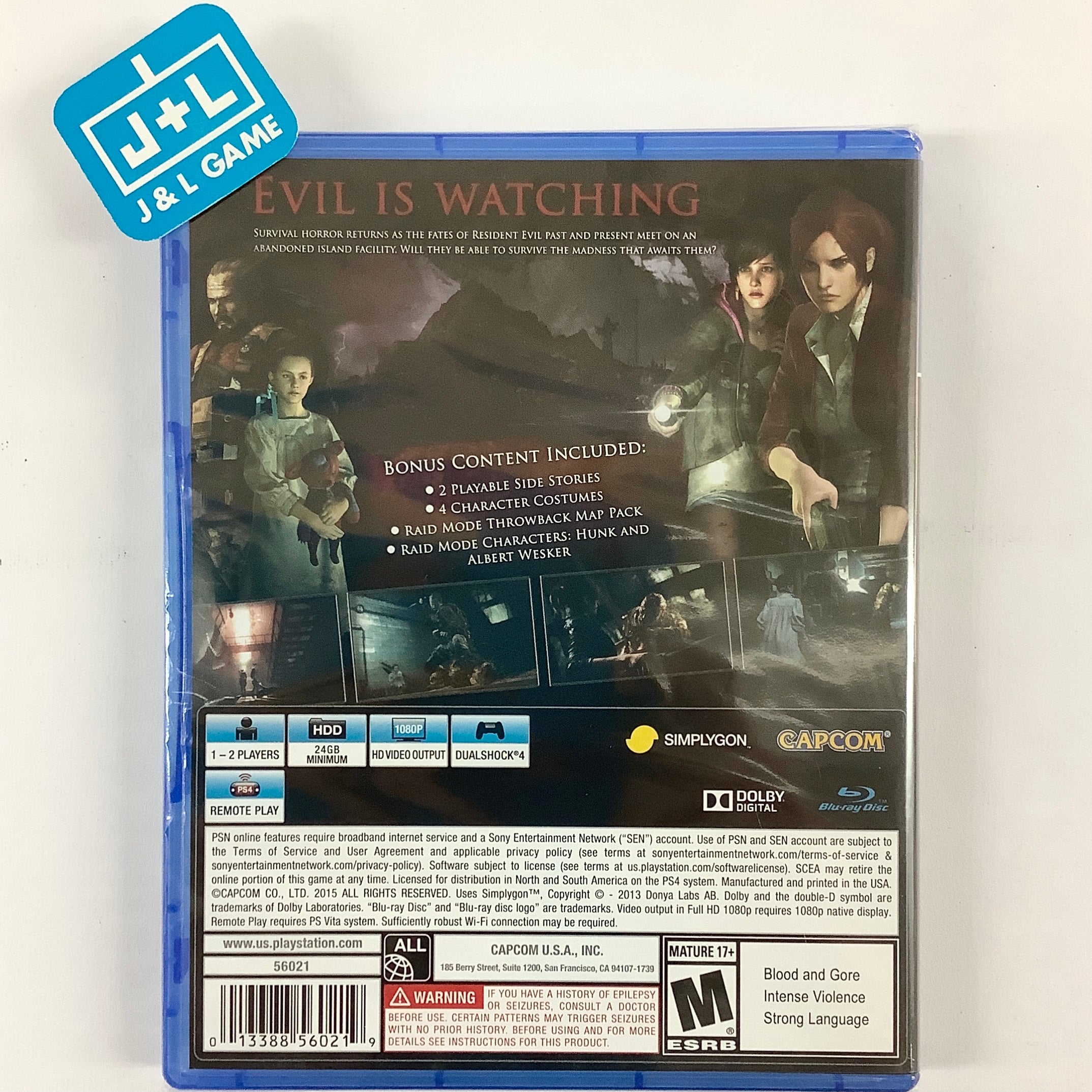 Resident Evil: Revelations 2 - (PS4) PlayStation 4 Video Games Capcom   