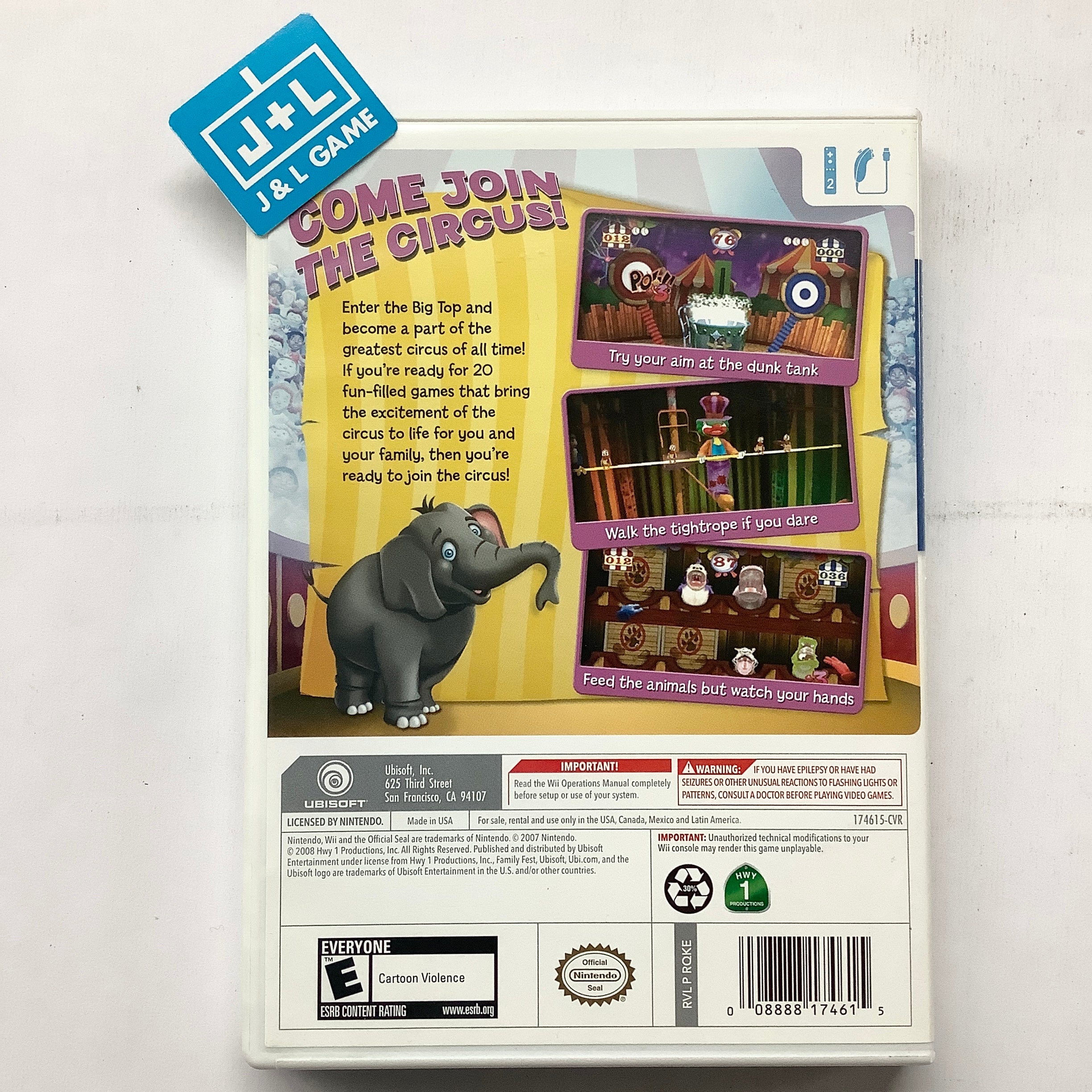 Family Fest Presents Circus Games - Nintendo Wii [Pre-Owned] Video Games Ubisoft   