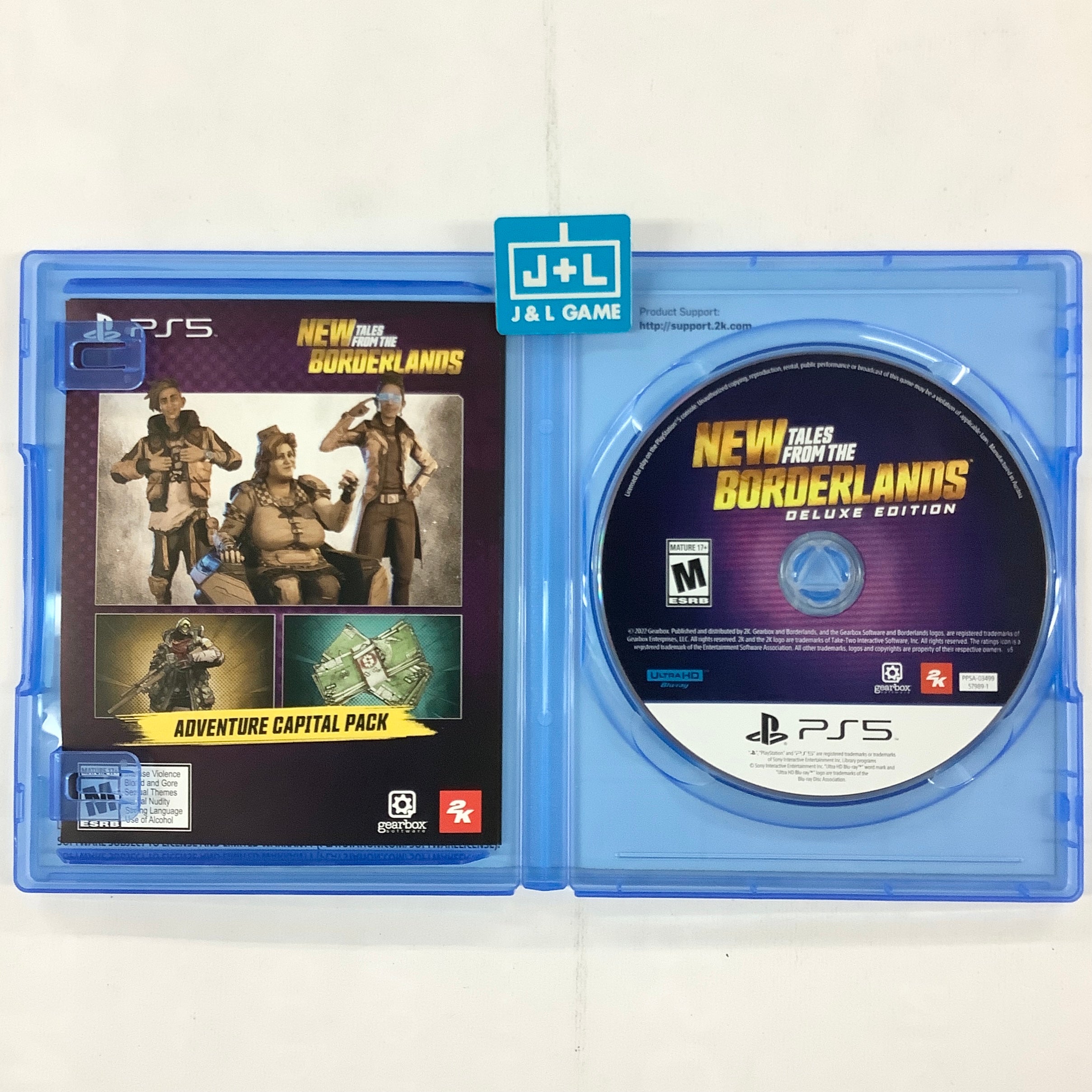 New Tales from the Borderlands Deluxe Edition - (PS5) PlayStation 5 [UNBOXING] Video Games 2K   