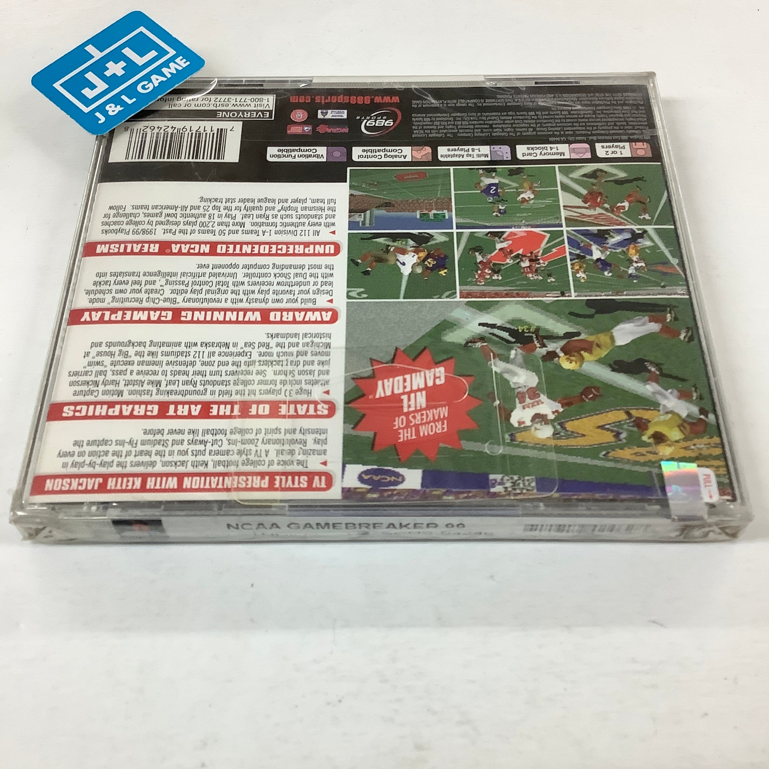 NCAA GameBreaker 99 - (PS1) PlayStation 1 Video Games 989 Sports   